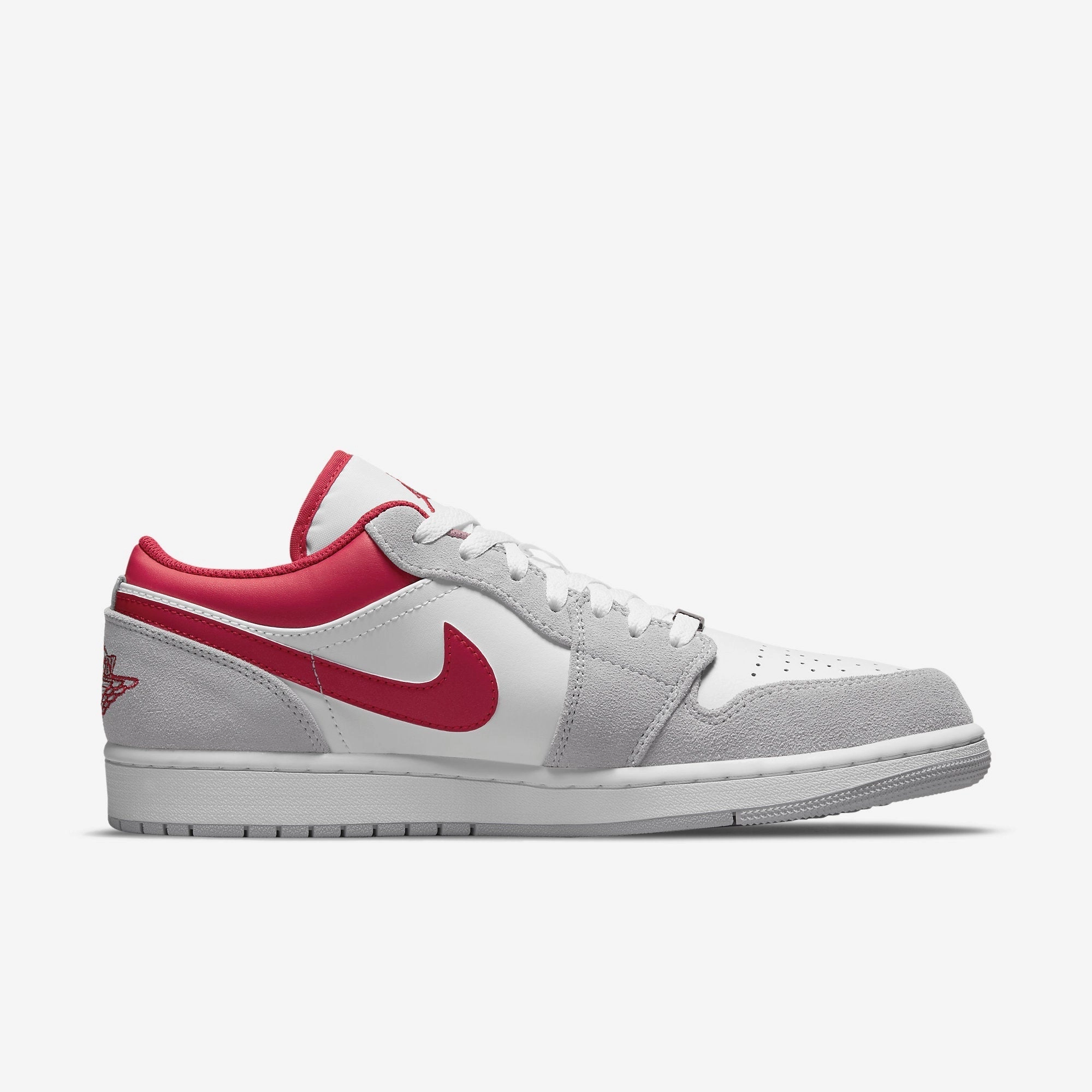 (Men's) Air Jordan 1 Low SE 'Light Smoke Grey / Gym Red' (2021) DC6991-016 Air Jordan 1 Original Colorway Shoes