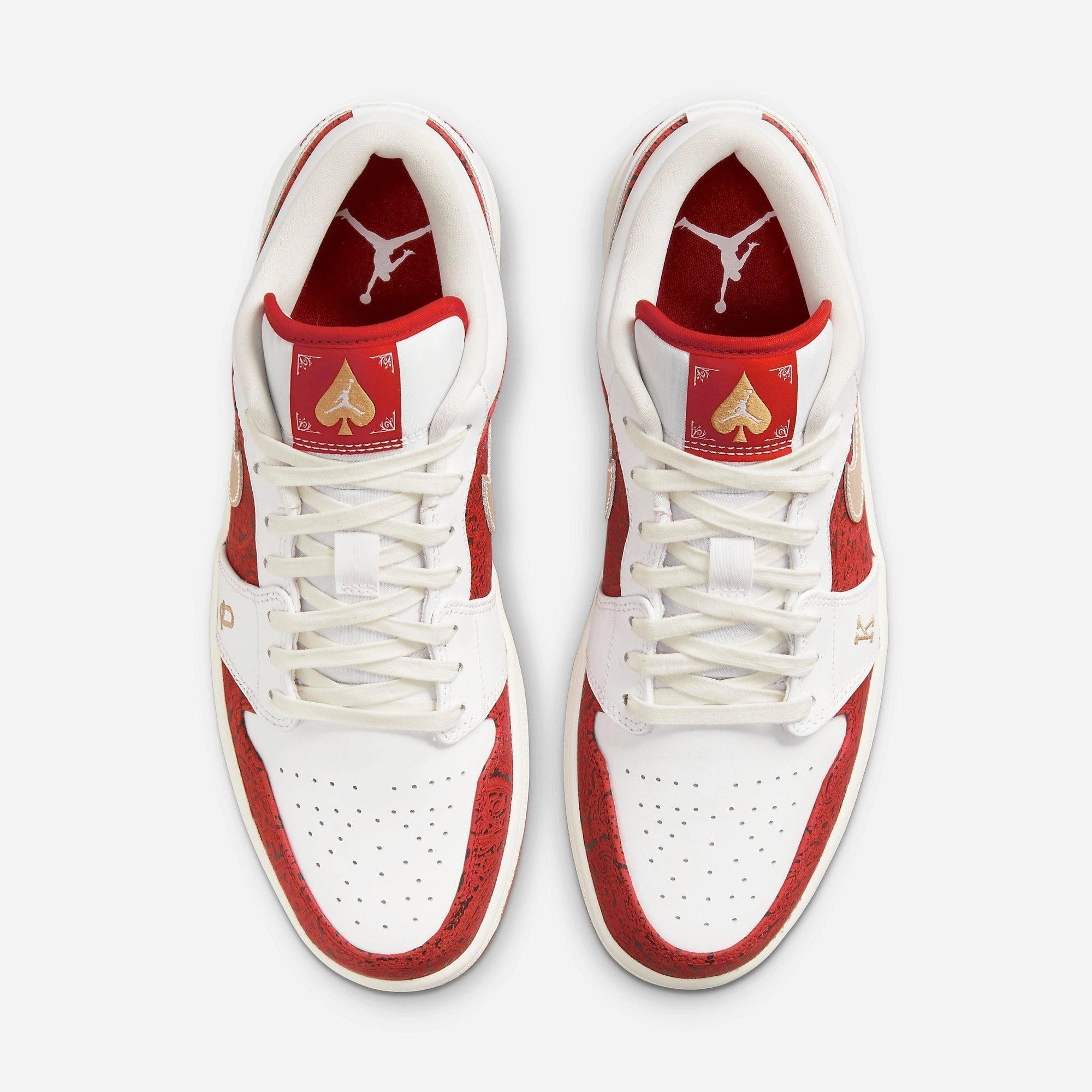 (Men's) Air Jordan 1 Low SE 'Spades' (2021) DJ5185-100 Air Jordan 1 Signature Look Sneakers