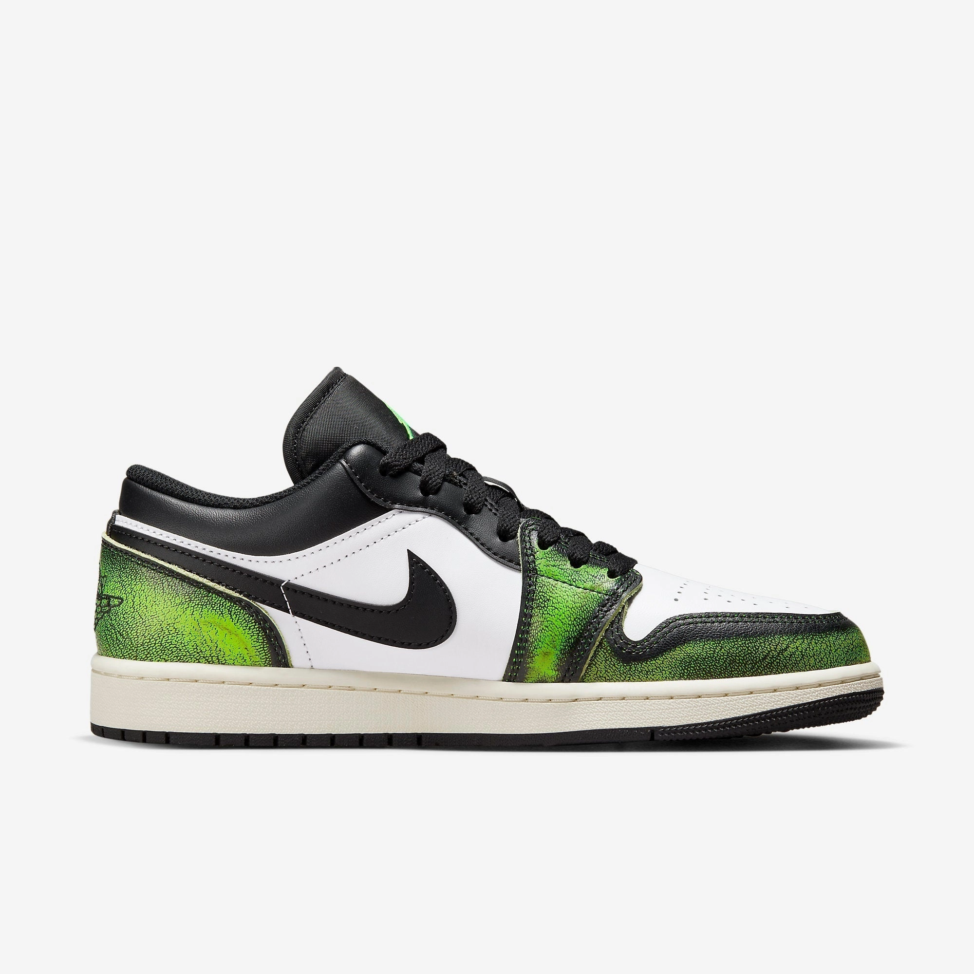 (Men's) Air Jordan 1 Low SE 'Wear Away Electric Green' (2022) DN3705-003 Air Jordan 1 Timeless Heritage Shoes