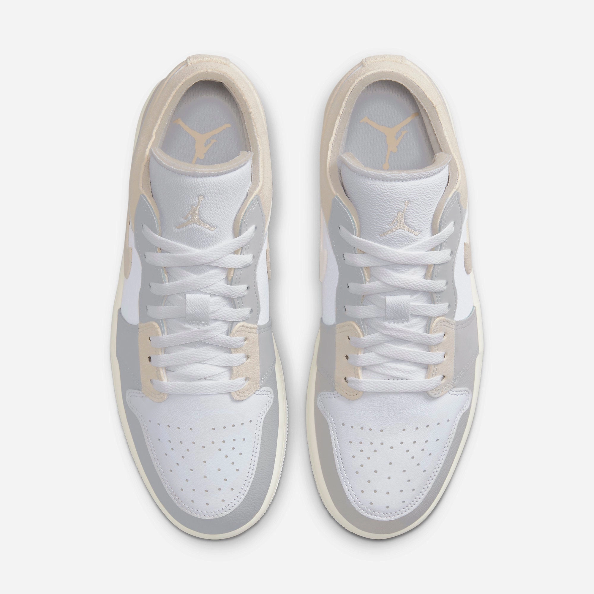 (Men's) Air Jordan 1 Low SE Craft 'Inside Out Tech Grey' (2023) DN1635-002 Air Jordan 1 Timeless Heritage Shoes