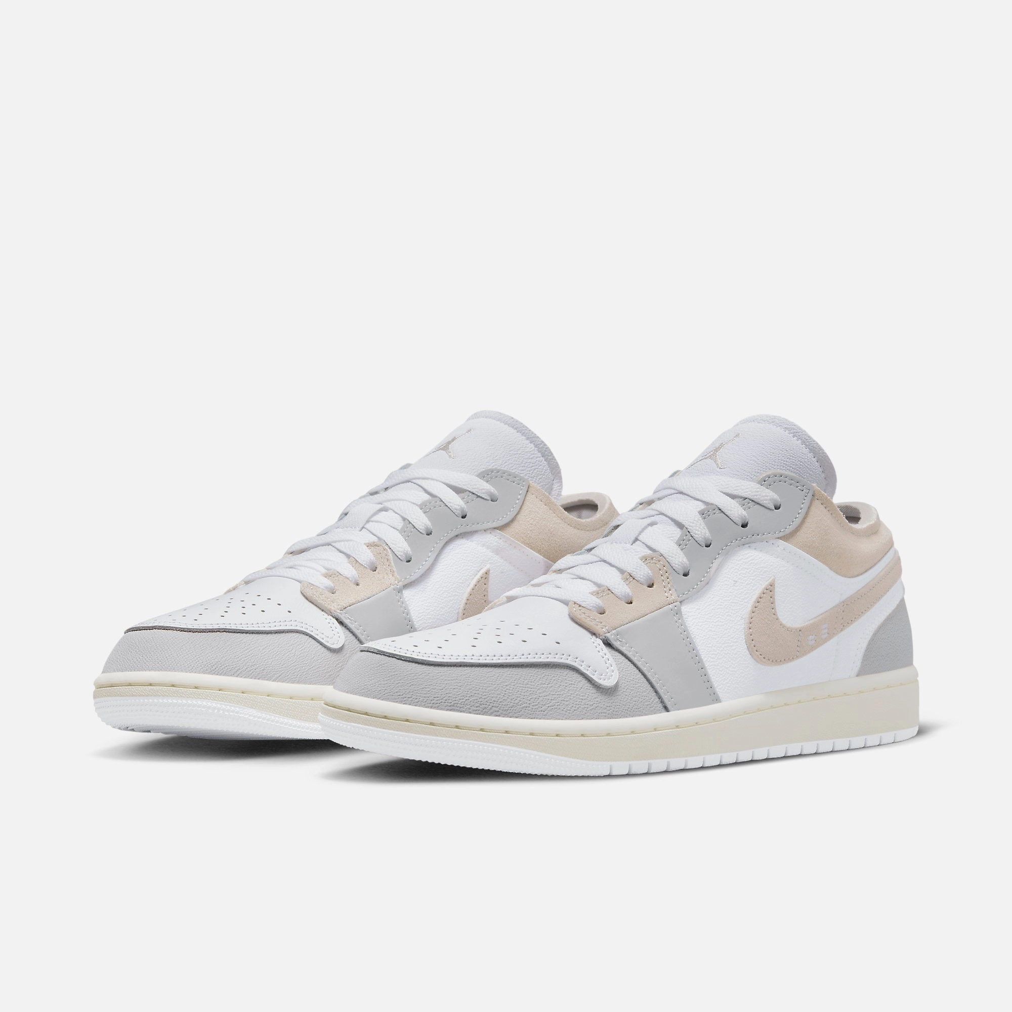 (Men's) Air Jordan 1 Low SE Craft 'Inside Out Tech Grey' (2023) DN1635-002 Air Jordan 1 Timeless Heritage Shoes