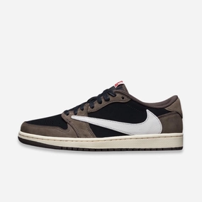 (Men's) Air Jordan 1 Low SP-T x Travis Scott 'Cactus Jack Mocha' (2019) CQ4277-001 Heritage Air Jordan 1 sneakers for men