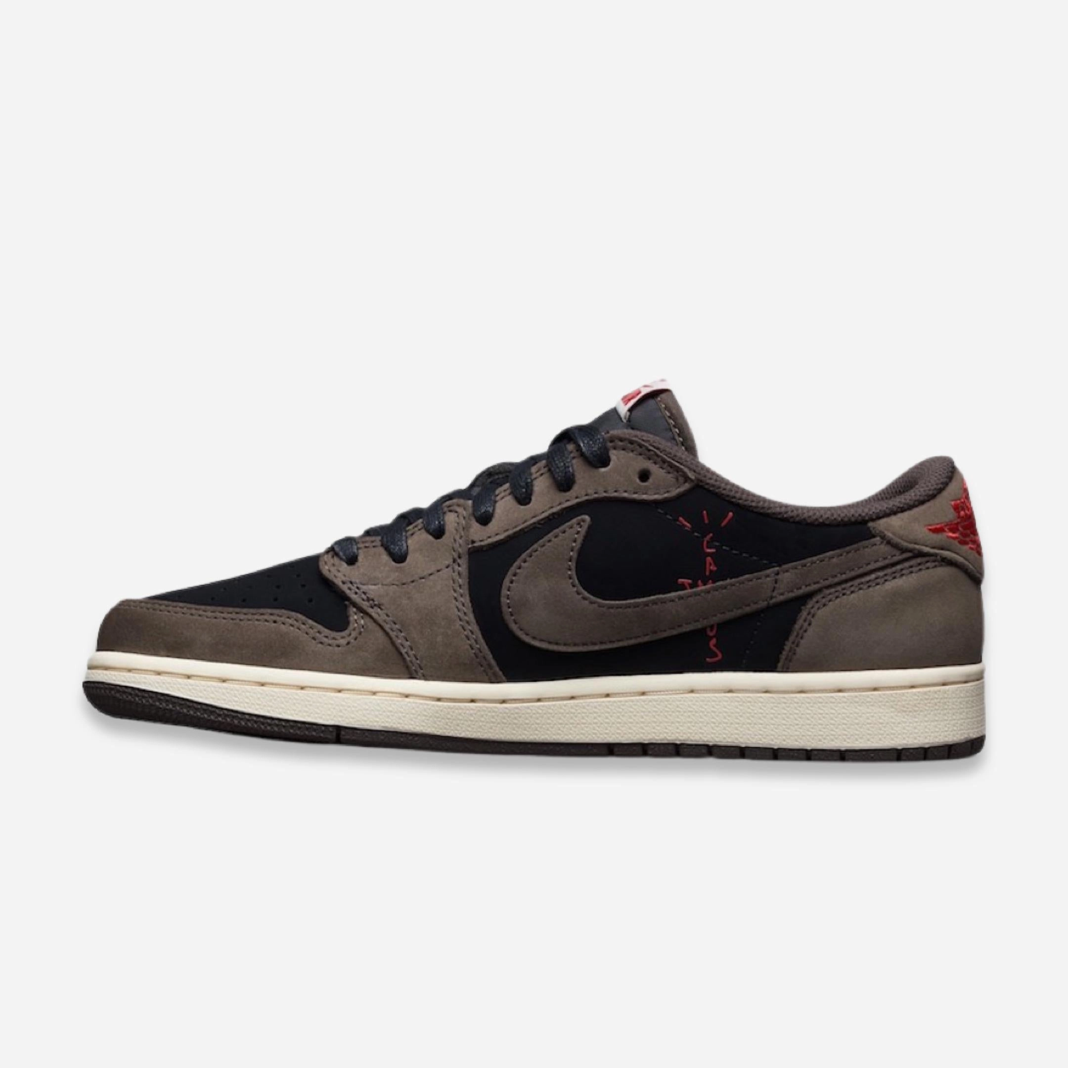 (Men's) Air Jordan 1 Low SP-T x Travis Scott 'Cactus Jack Mocha' (2019) CQ4277-001 Air Jordan 1 Retro Court Sneakers