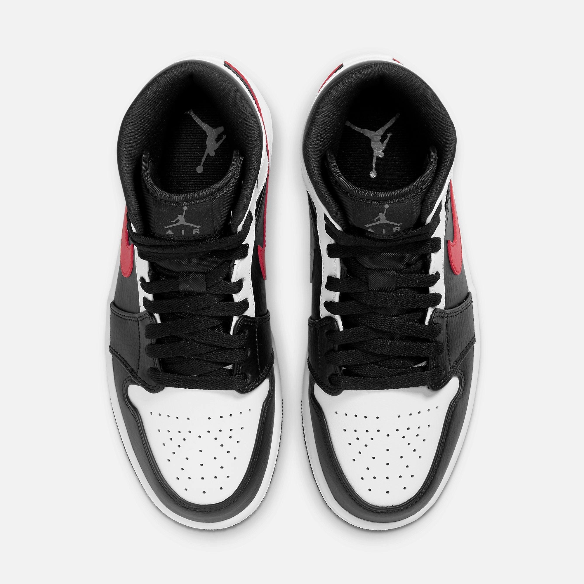 (Men's) Air Jordan 1 Mid 'Chile Red' (2021) 554724-075 Air Jordan 1 Signature Look Sneakers