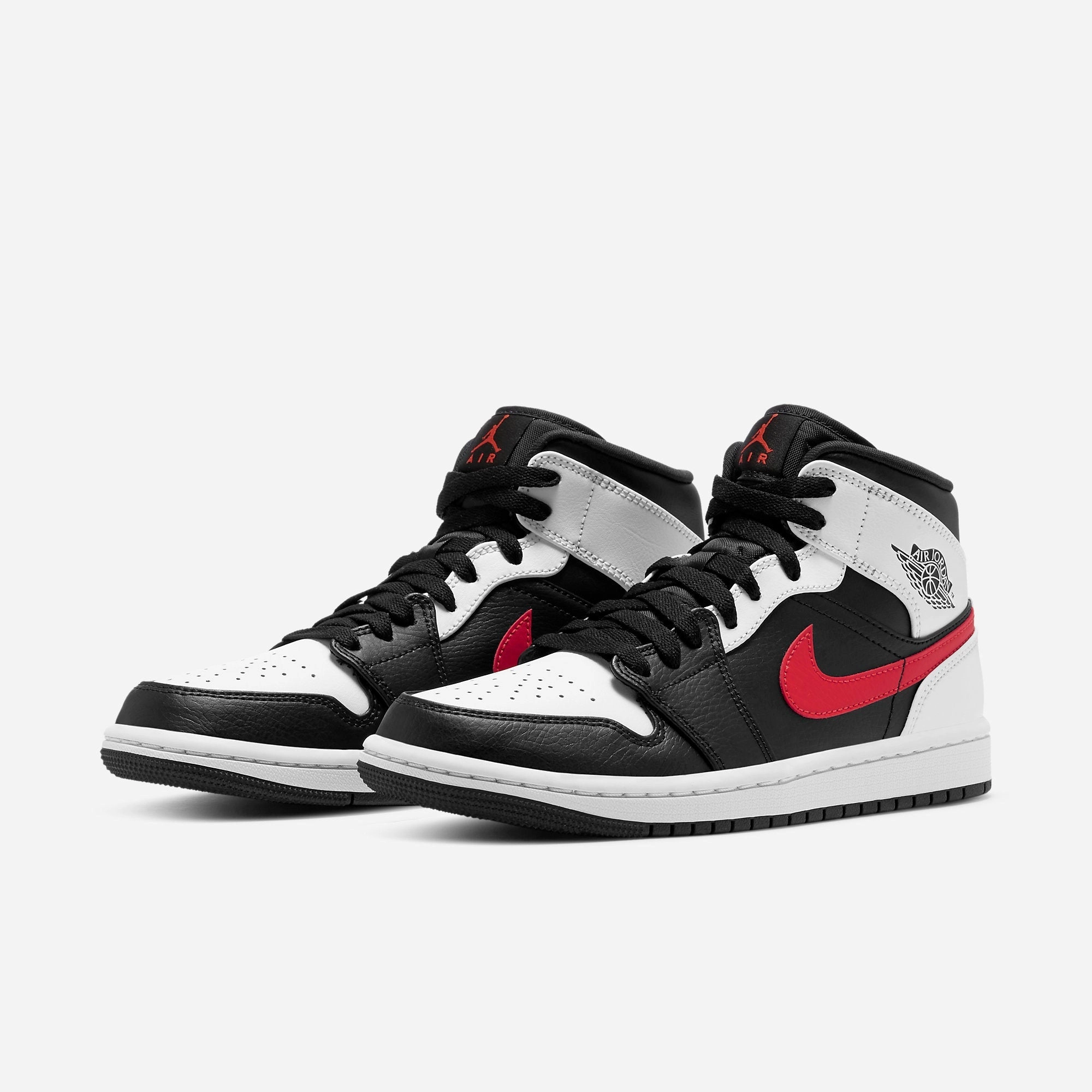 (Men's) Air Jordan 1 Mid 'Chile Red' (2021) 554724-075 Air Jordan 1 Signature Look Sneakers