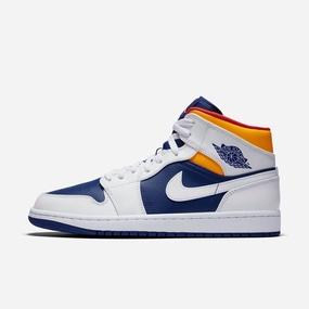 (Men's) Air Jordan 1 Mid 'Deep Royal Blue' (2020) 554724-131 Heritage Air Jordan 1 sneakers for men