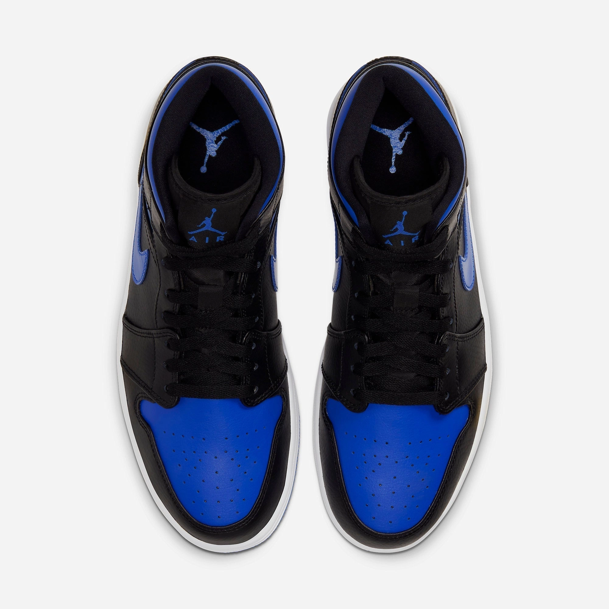 (Men's) Air Jordan 1 Mid 'Hyper Royal' (2020) 554724-068 Air Jordan 1 Signature Look Sneakers