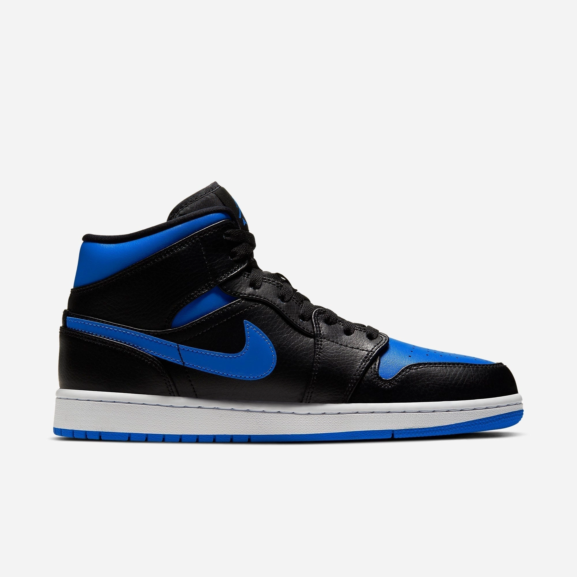 (Men's) Air Jordan 1 Mid 'Hyper Royal' (2020) 554724-068 Air Jordan 1 Signature Look Sneakers