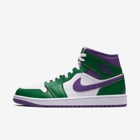 (Men's) Air Jordan 1 Mid 'Incredible Hulk' (2020) 554724-300 Heritage Air Jordan 1 sneakers for men