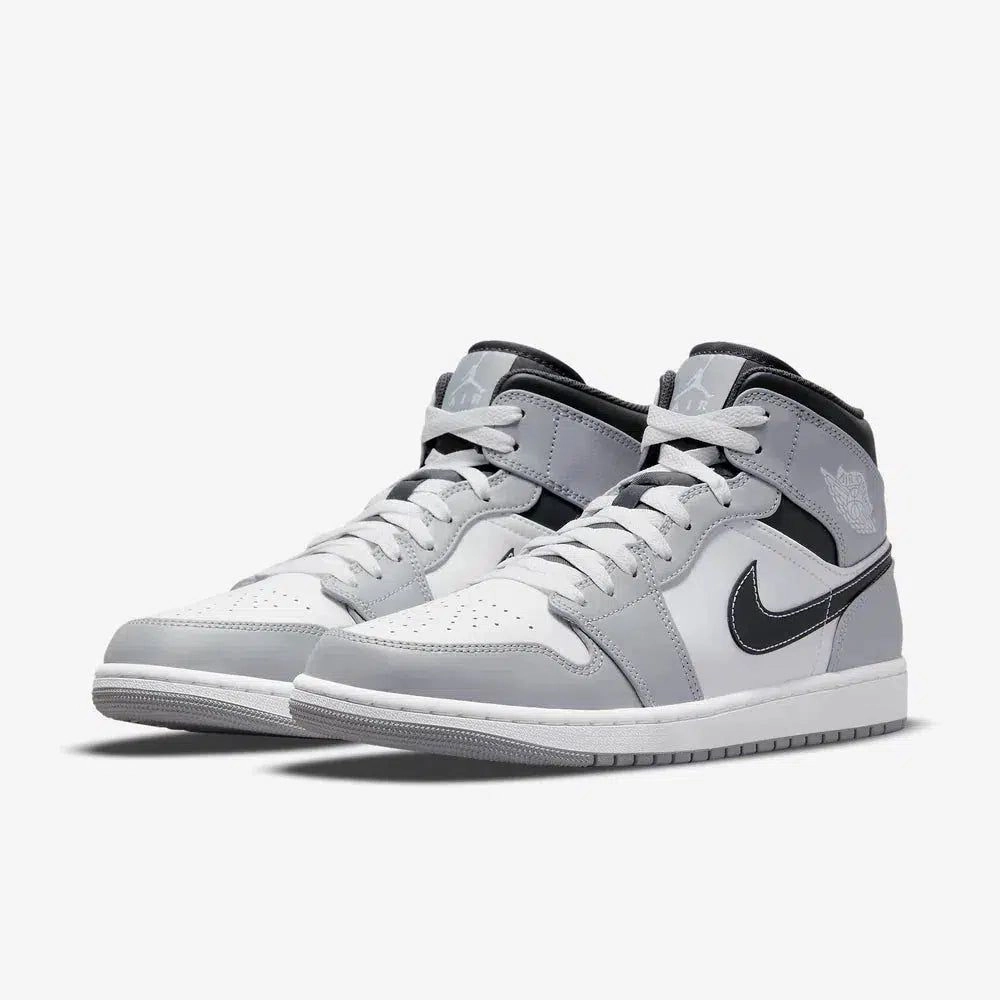 (Men's) Air Jordan 1 Mid 'Light Smoke Grey 2.0' (2022) 554724-078 Air Jordan 1 Timeless Heritage Shoes
