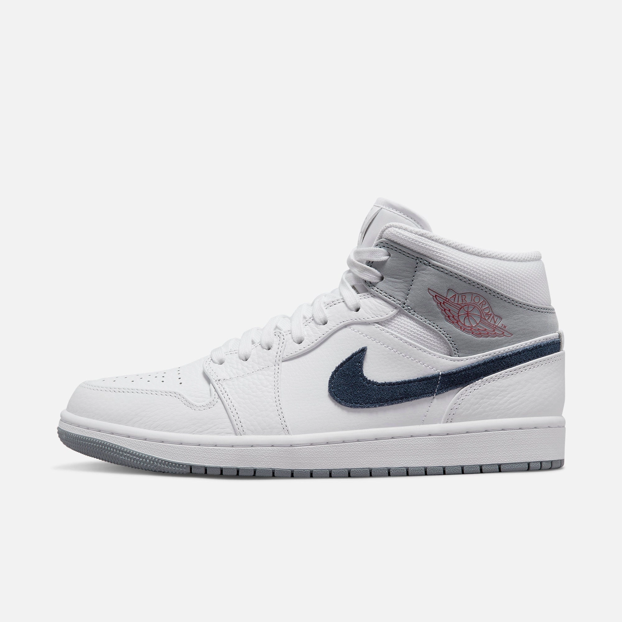 (Men's) Air Jordan 1 Mid 'Paris' (2022) DR8038-100 Iconic Air Jordan 1 shoes with bold accents
