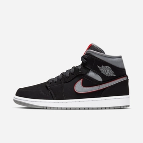 (Men's) Air Jordan 1 Mid 'Particle Grey' (2019) 554724-060 Heritage Air Jordan 1 sneakers for men