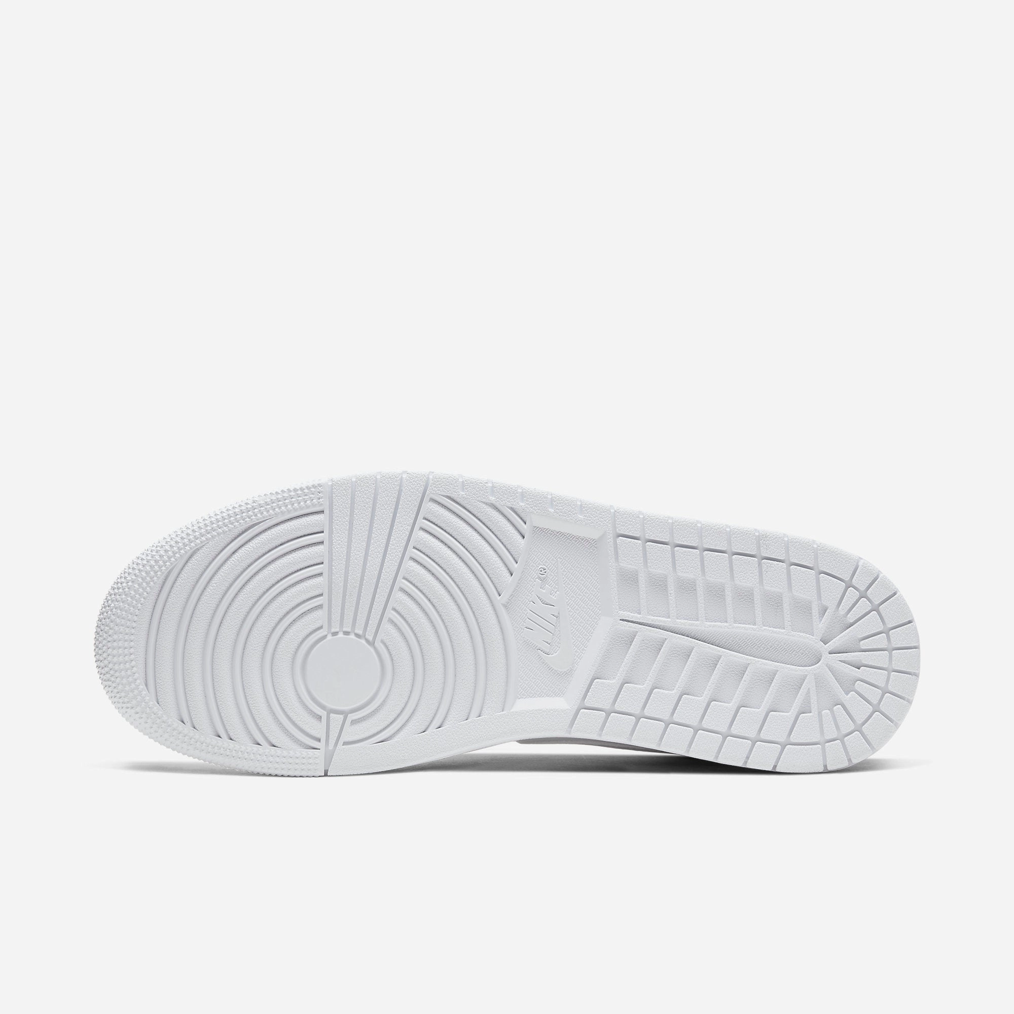 (Men's) Air Jordan 1 Mid 'Triple White' (2020) 554724-130 Air Jordan 1 Signature Look Sneakers