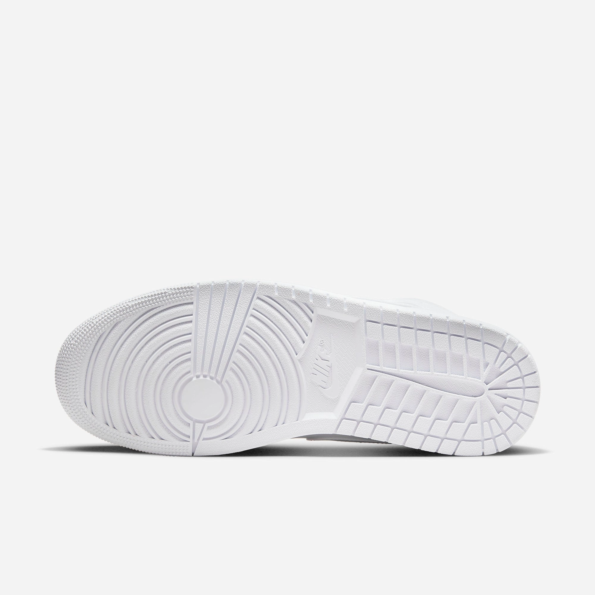 (Men's) Air Jordan 1 Mid 'Triple White' (2022) 554724-136 Air Jordan 1 Original Colorway Shoes