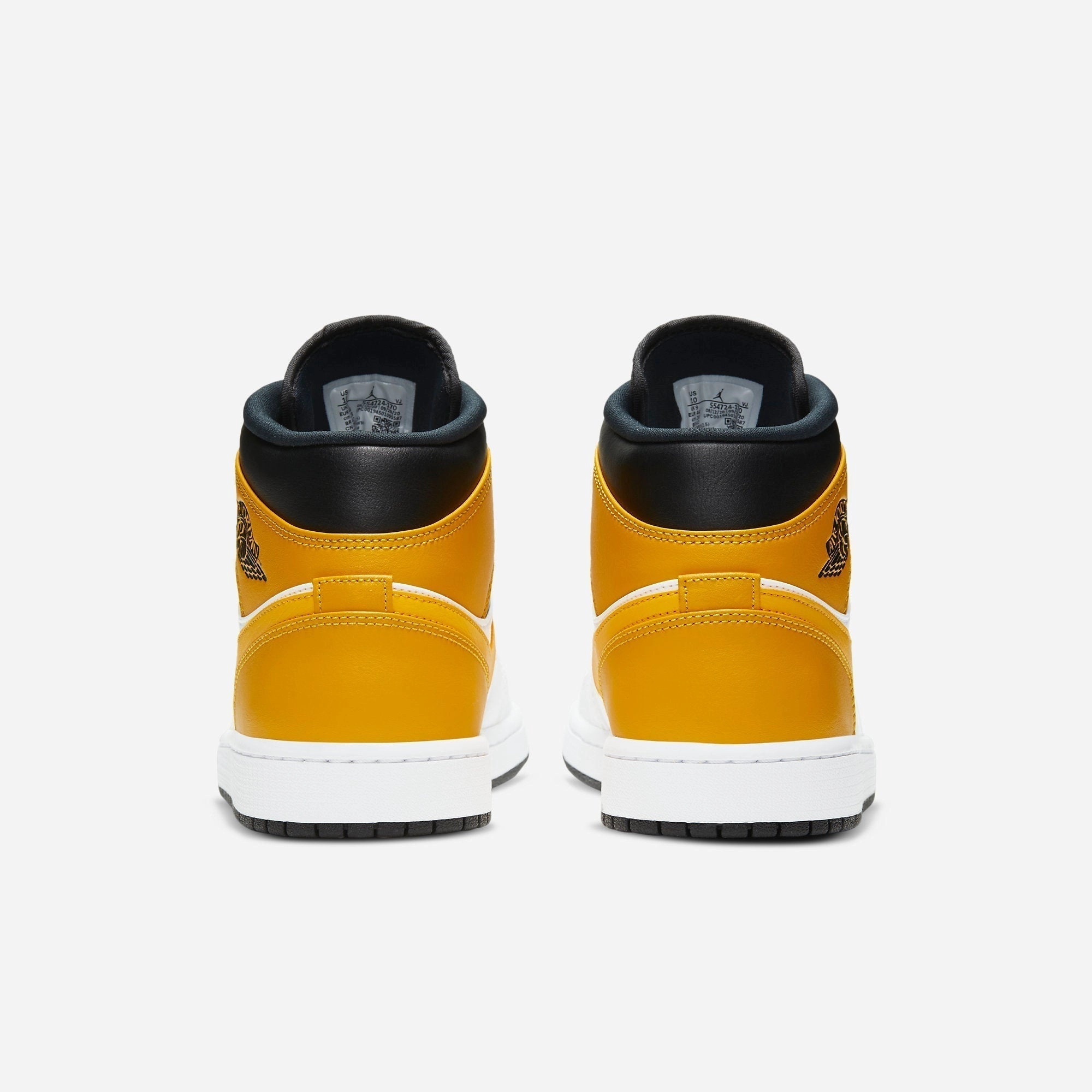 (Men's) Air Jordan 1 Mid 'University Gold' (2021) 554724-170 Air Jordan 1 Signature Look Sneakers