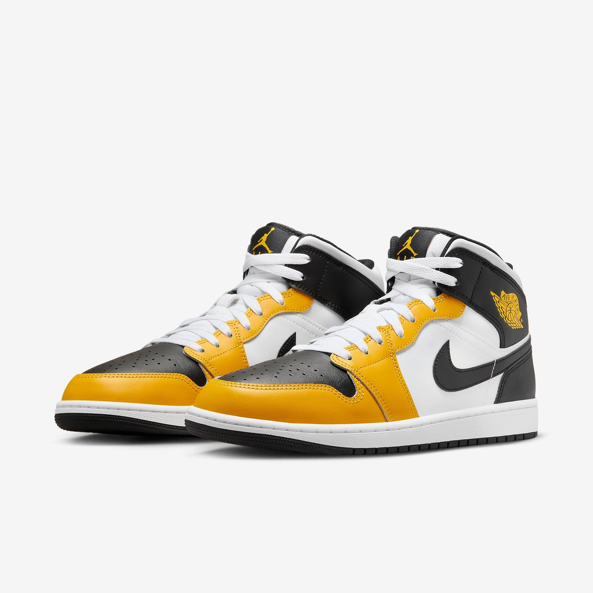(Men's) Air Jordan 1 Mid 'Yellow Ochre' (2023) DQ8426-701 Air Jordan 1 Original Colorway Shoes