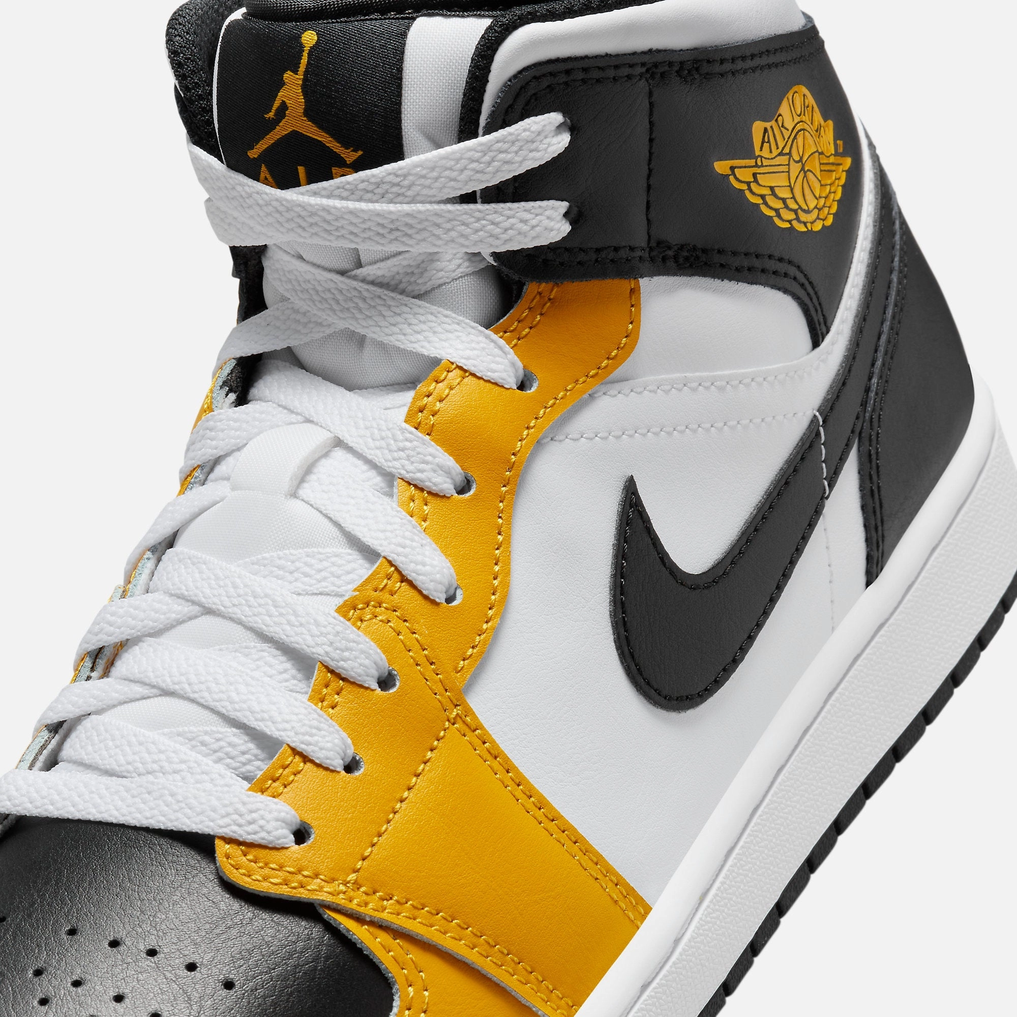 (Men's) Air Jordan 1 Mid 'Yellow Ochre' (2023) DQ8426-701 Air Jordan 1 Original Colorway Shoes
