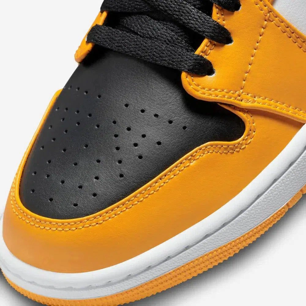 (Men's) Air Jordan 1 Mid 'Yellow Toe' (2022) 554724-701 Air Jordan 1 Timeless Heritage Shoes