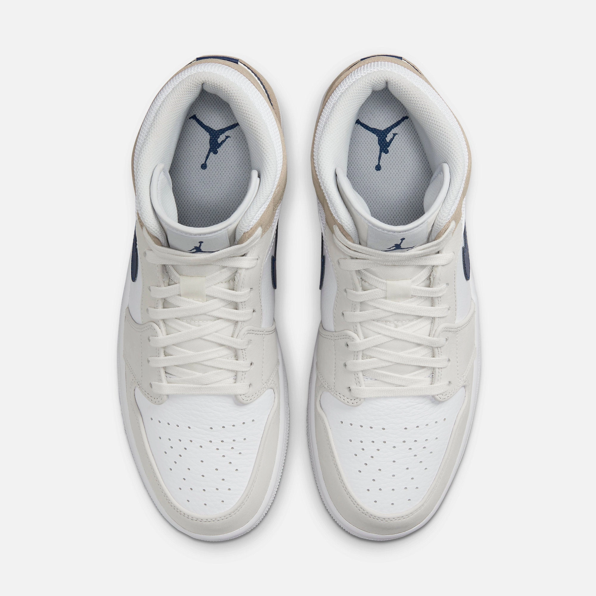 (Men's) Air Jordan 1 Mid MEM2 'Tan Suede' (2021) DO6726-100 Air Jordan 1 Timeless Heritage Shoes