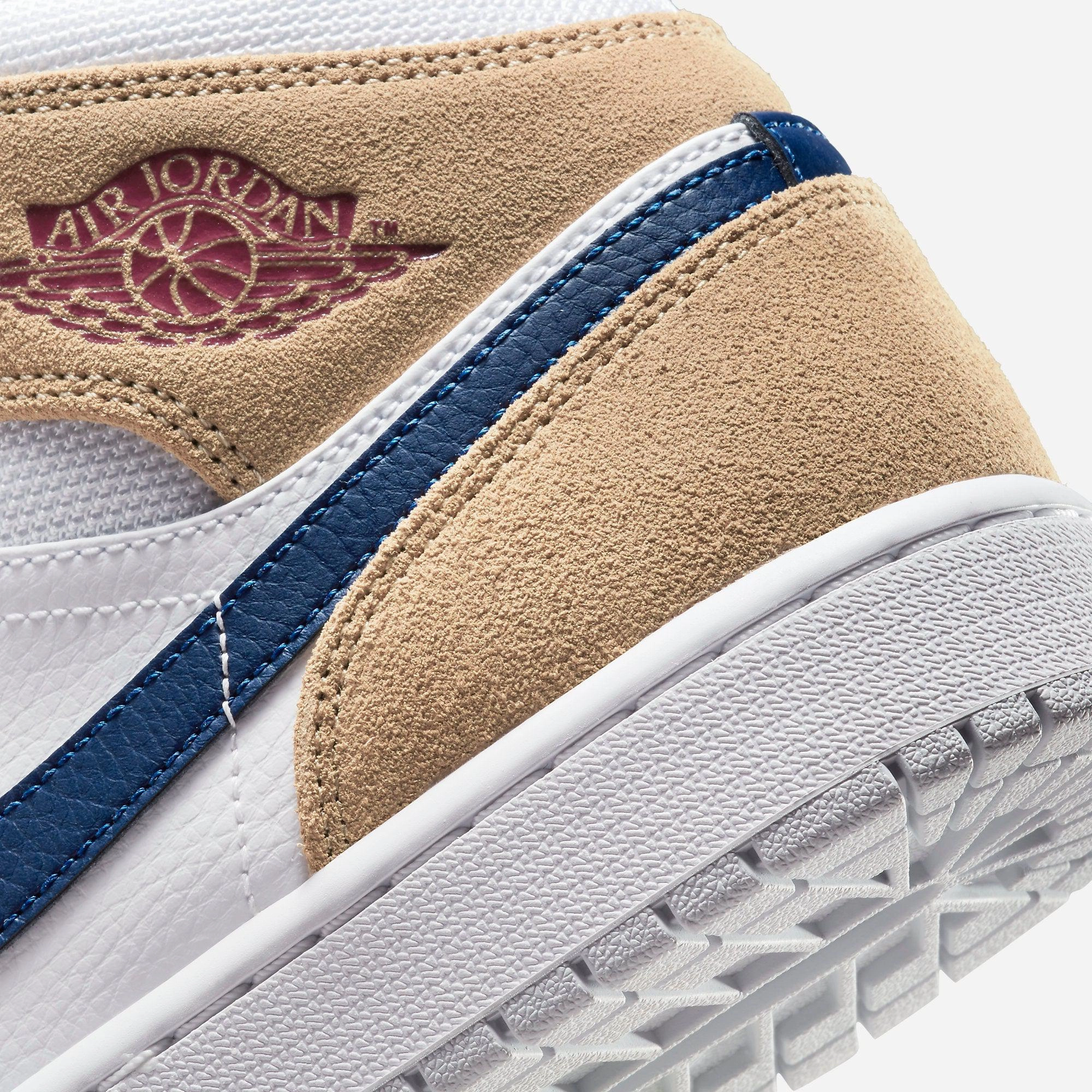 (Men's) Air Jordan 1 Mid MEM2 'Tan Suede' (2021) DO6726-100 Air Jordan 1 Timeless Heritage Shoes