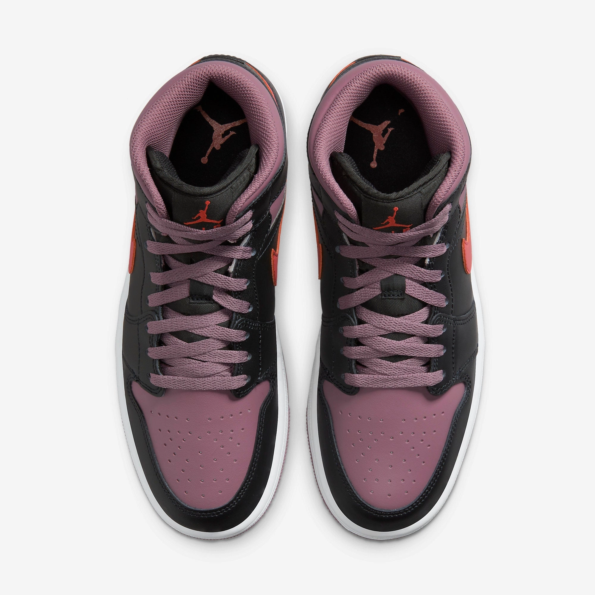 (Men's) Air Jordan 1 Mid SE 'Black / Sky J Mauve' (2023) FB9911-008 Air Jordan 1 Original Colorway Shoes