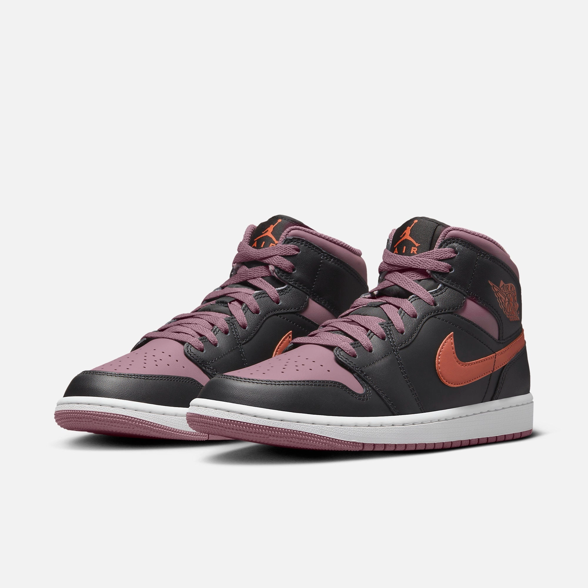 (Men's) Air Jordan 1 Mid SE 'Black / Sky J Mauve' (2023) FB9911-008 Air Jordan 1 Original Colorway Shoes