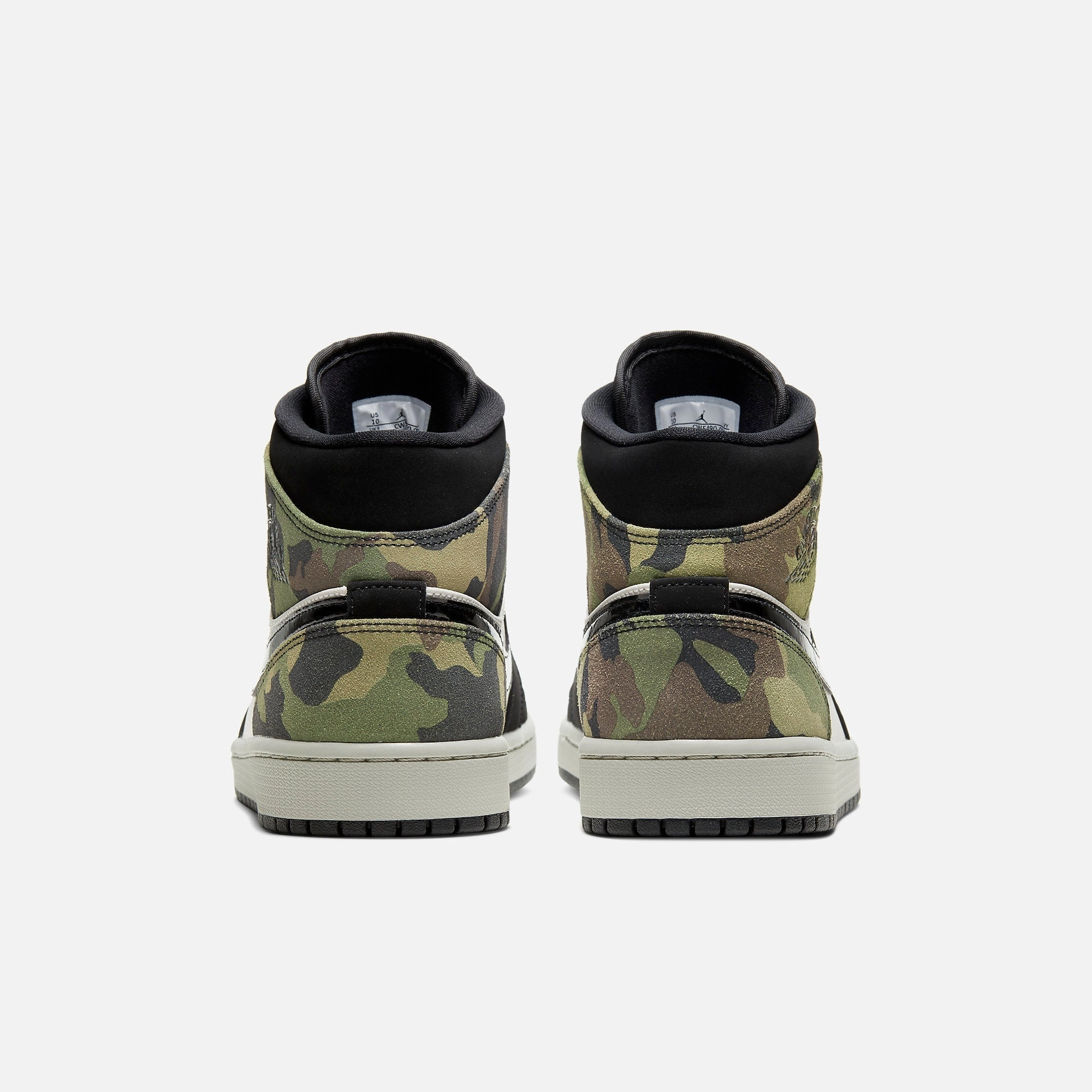 (Men's) Air Jordan 1 Mid SE 'Camo' (2020) CW5490-001 Air Jordan 1 Signature Look Sneakers