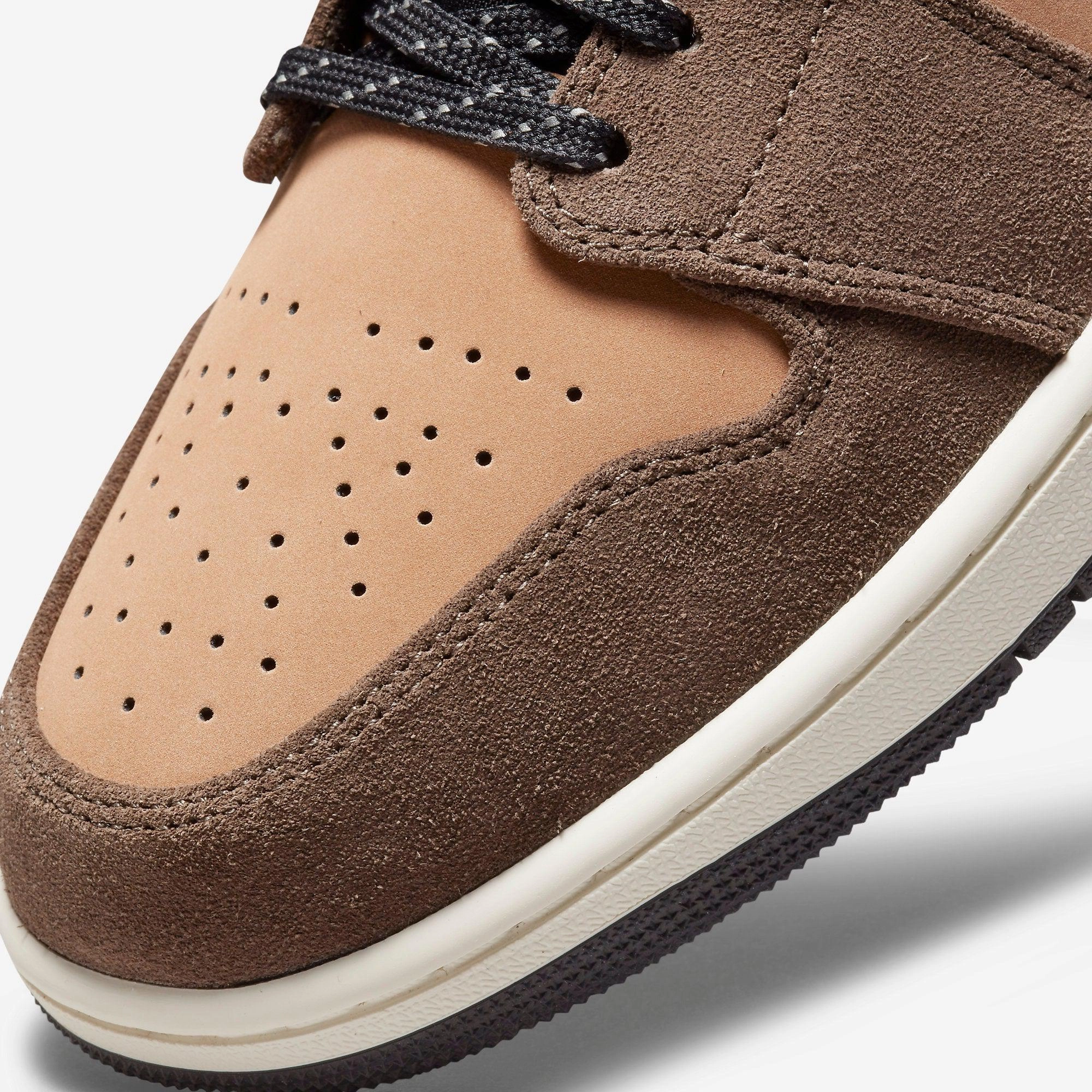 (Men's) Air Jordan 1 Mid SE 'Dark Chocolate' (2021) DC7294-200 Air Jordan 1 Signature Look Sneakers