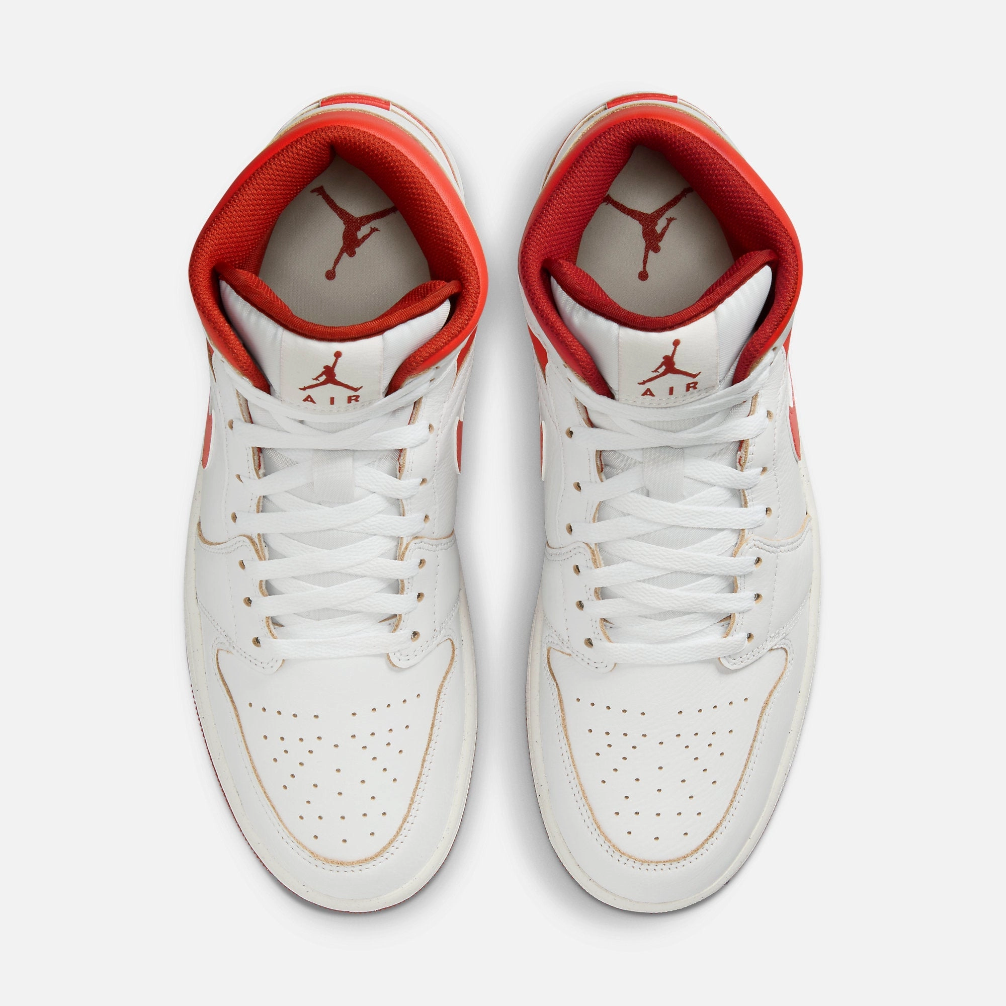 (Men's) Air Jordan 1 Mid SE 'Dune Red' (2024) FJ3458-160 Air Jordan 1 Original Colorway Shoes