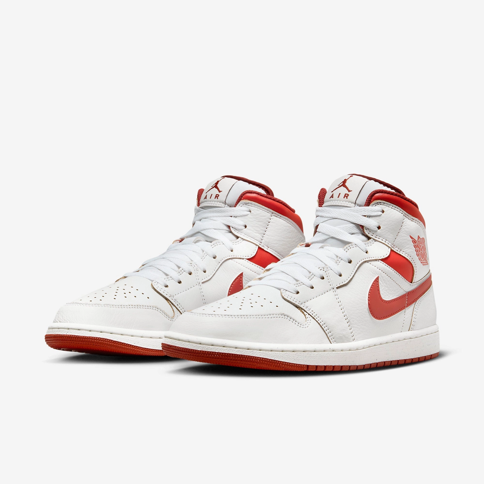 (Men's) Air Jordan 1 Mid SE 'Dune Red' (2024) FJ3458-160 Air Jordan 1 Original Colorway Shoes
