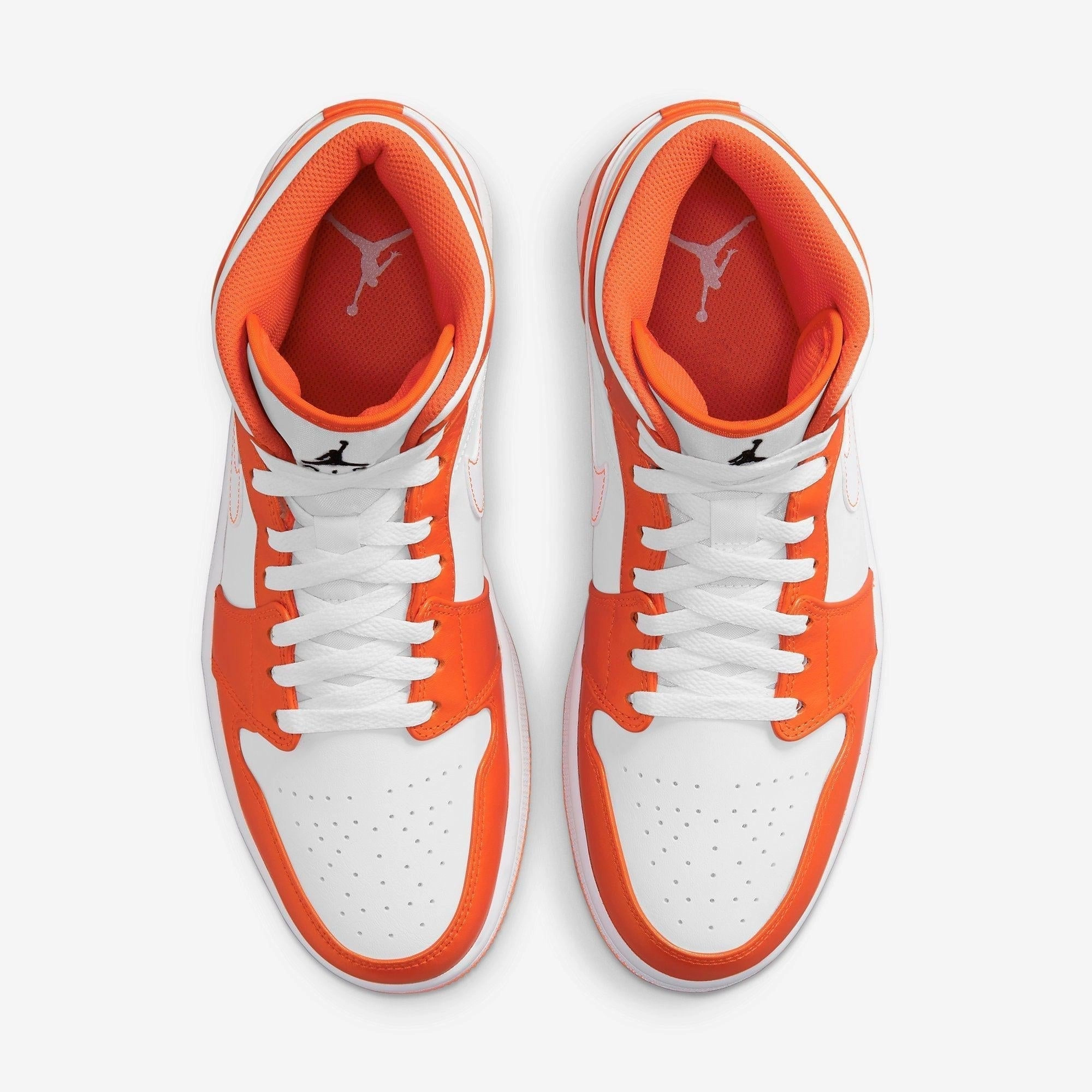 (Men's) Air Jordan 1 Mid SE 'Electro Orange' (2021) DM3531-800 Air Jordan 1 Signature Look Sneakers