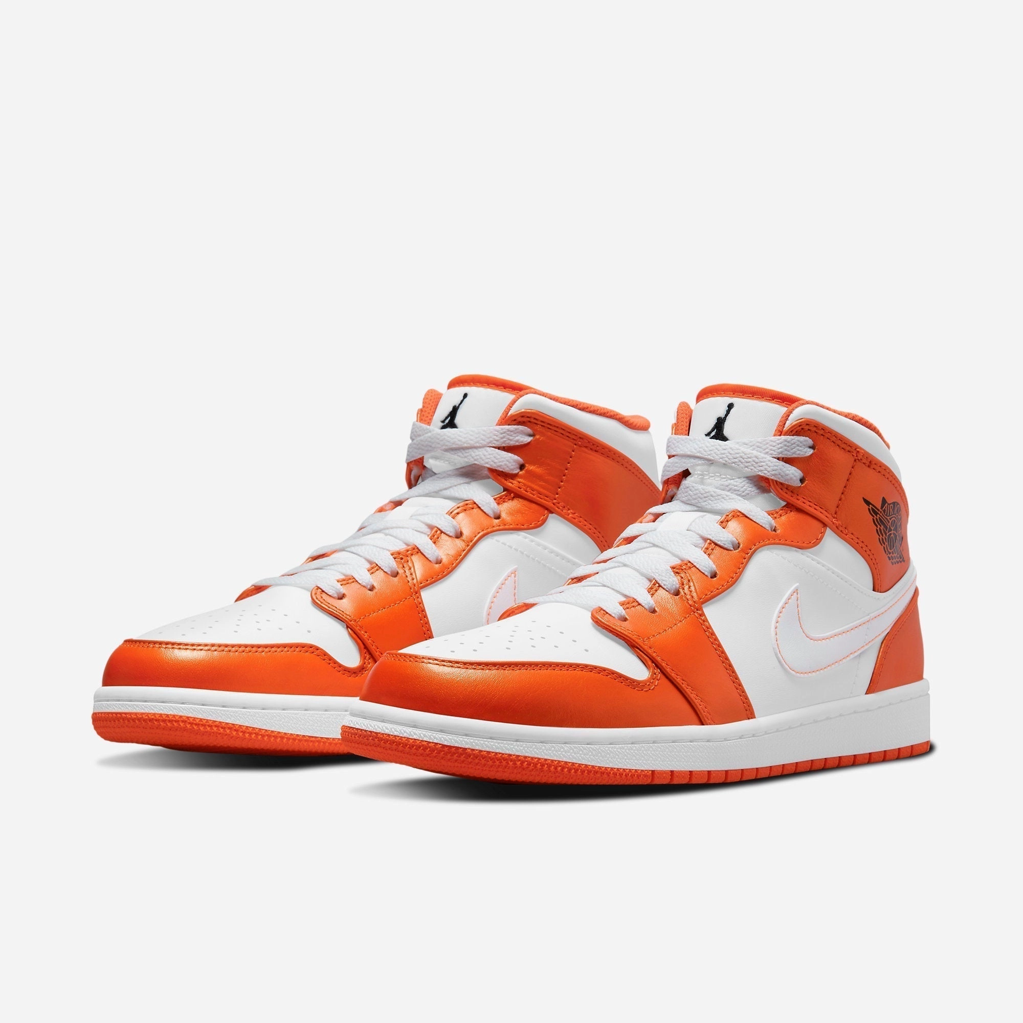 (Men's) Air Jordan 1 Mid SE 'Electro Orange' (2021) DM3531-800 Air Jordan 1 Signature Look Sneakers