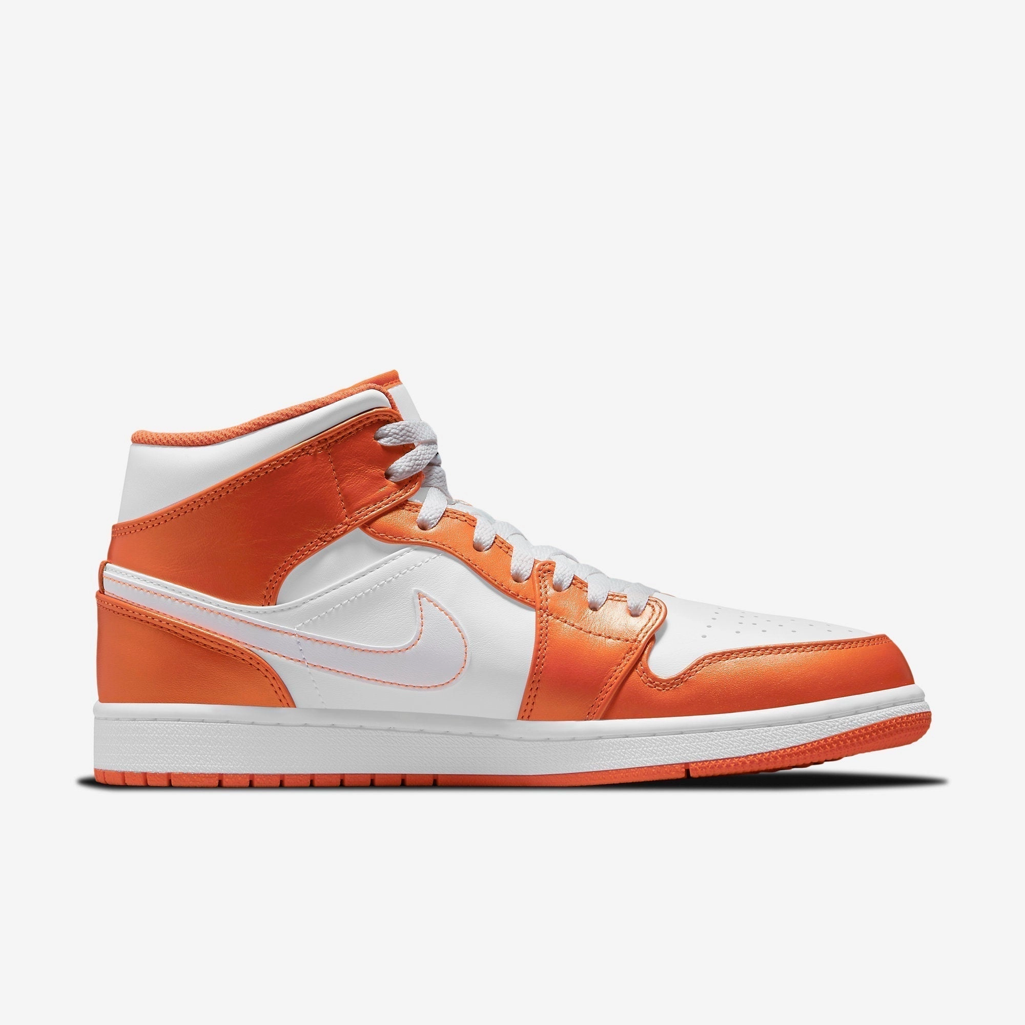 (Men's) Air Jordan 1 Mid SE 'Electro Orange' (2021) DM3531-800 Air Jordan 1 Signature Look Sneakers