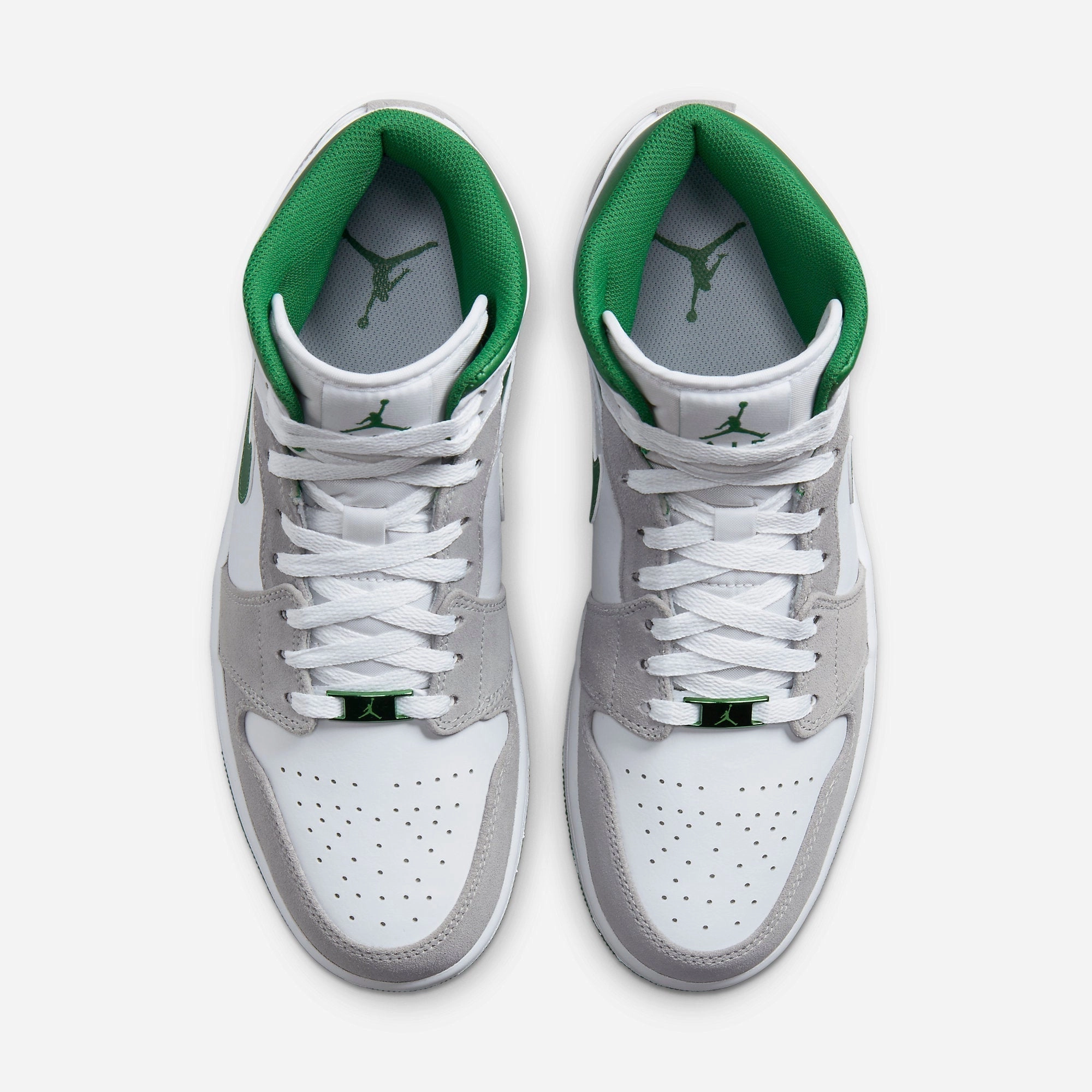 (Men's) Air Jordan 1 Mid SE 'Grey Pine' (2021) DC7294-103 Air Jordan 1 Signature Look Sneakers
