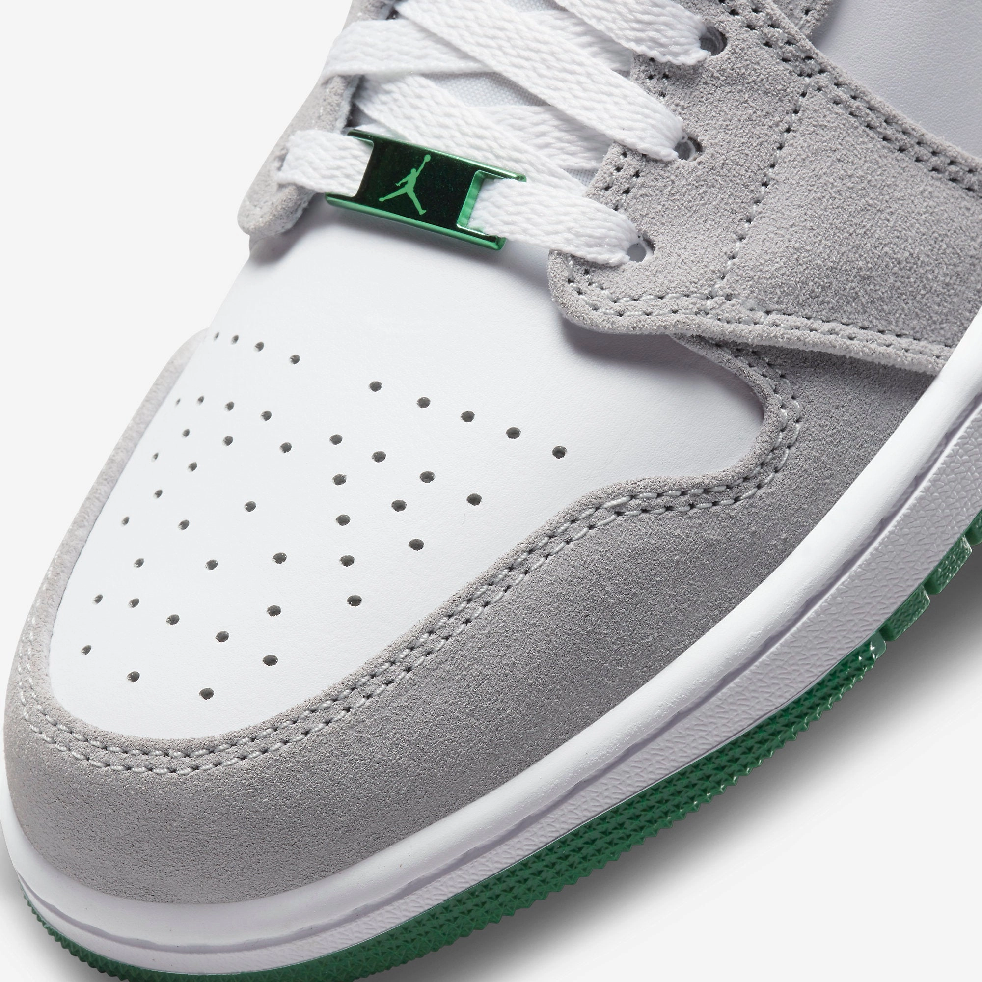 (Men's) Air Jordan 1 Mid SE 'Grey Pine' (2021) DC7294-103 Air Jordan 1 Signature Look Sneakers