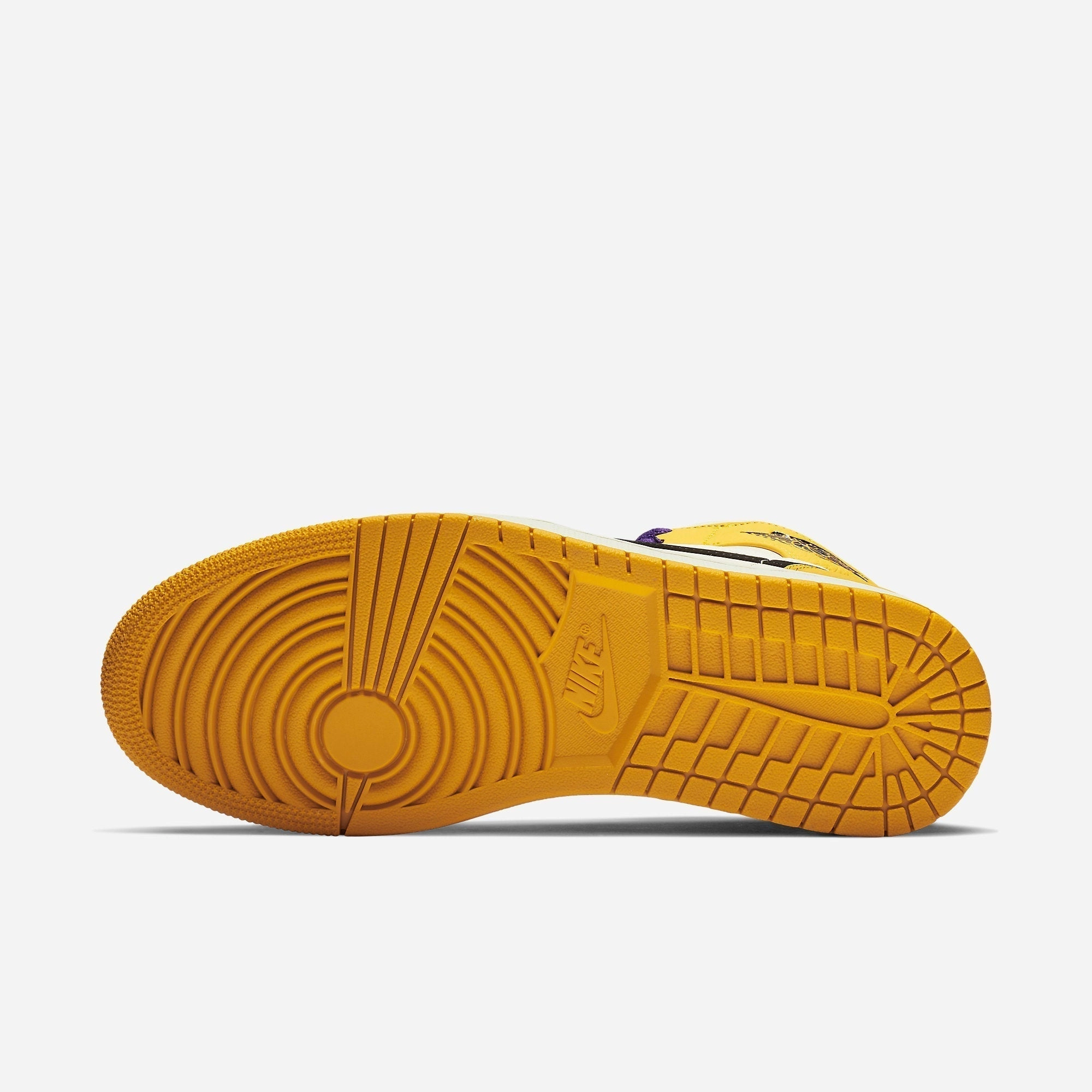 (Men's) Air Jordan 1 Mid SE 'Los Angeles Lakers' (2019) 852542-700 Air Jordan 1 Signature Look Sneakers