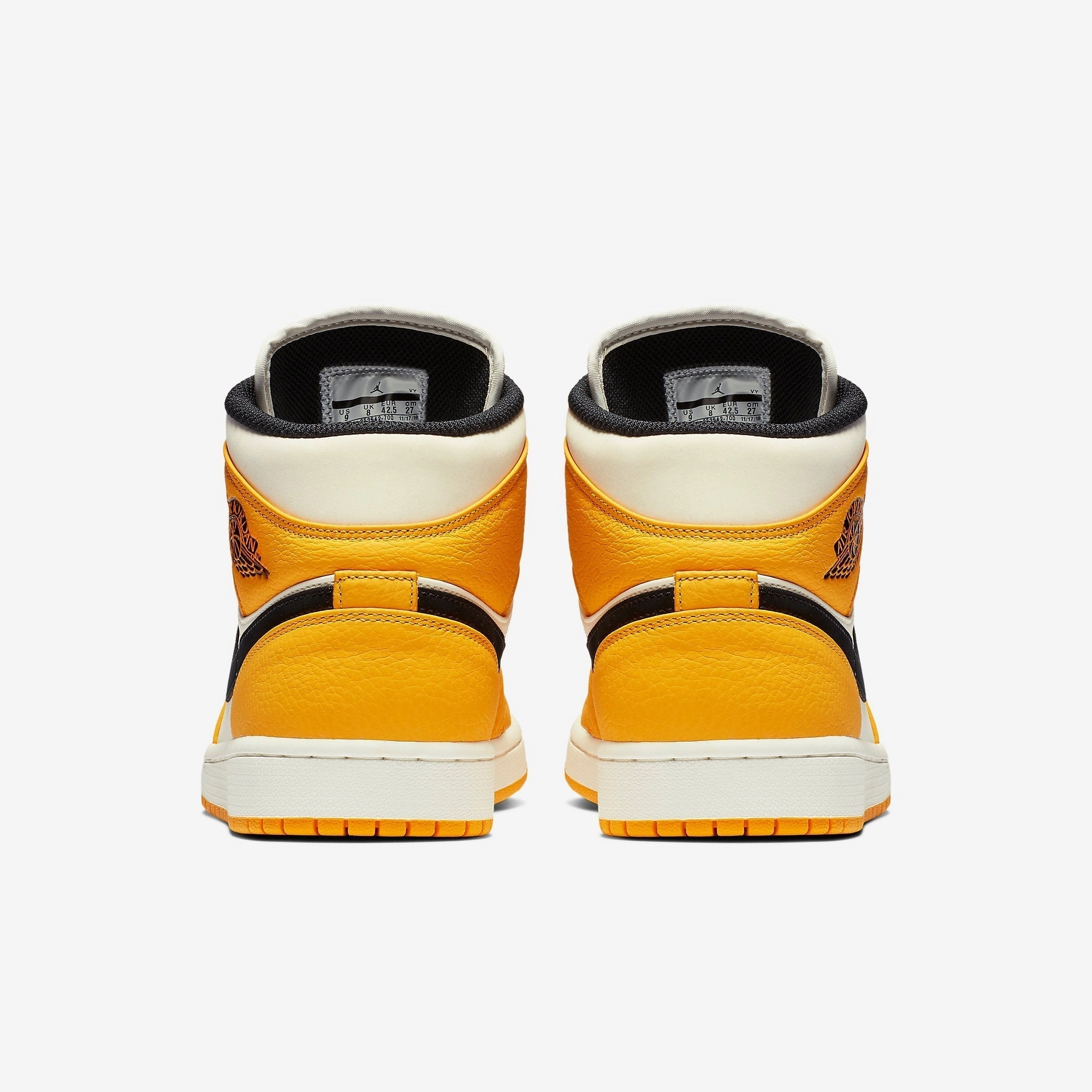 (Men's) Air Jordan 1 Mid SE 'Los Angeles Lakers' (2019) 852542-700 Air Jordan 1 Signature Look Sneakers