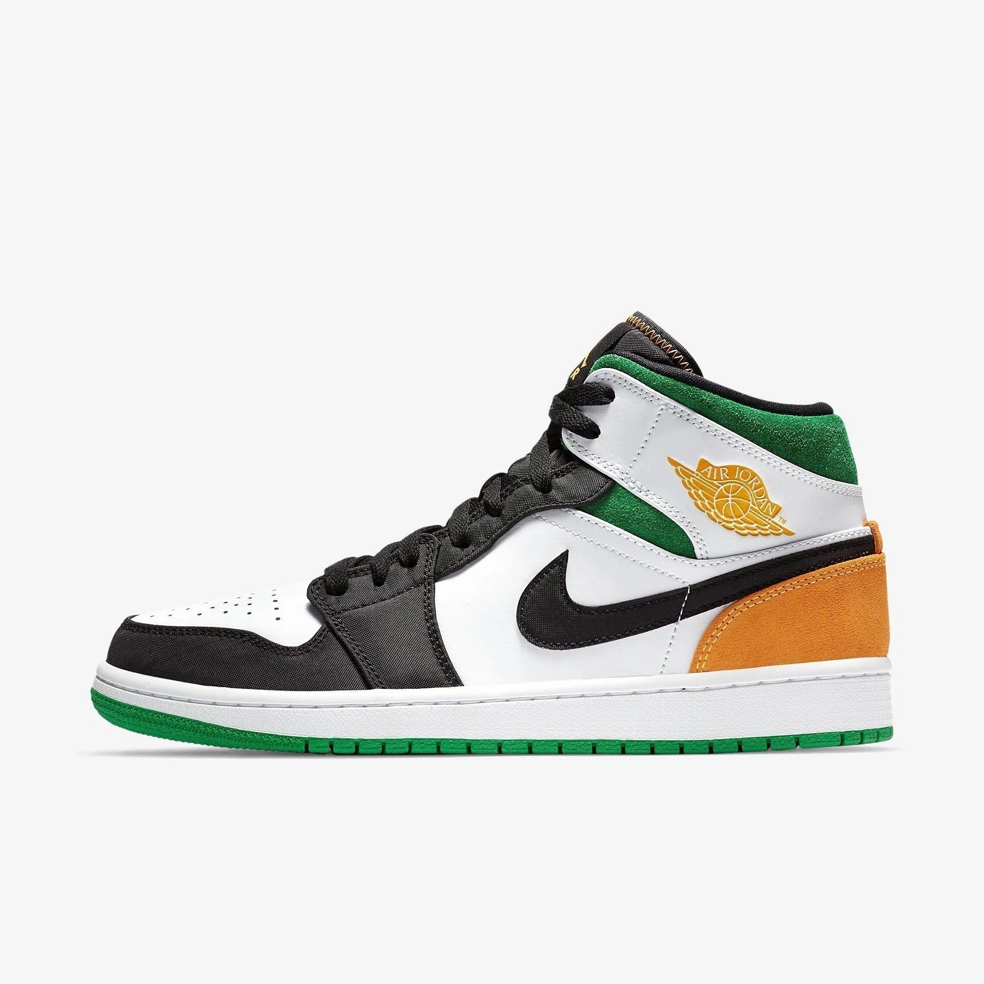 (Men's) Air Jordan 1 Mid SE 'Oakland' (2020) 852542-101 Heritage Air Jordan 1 sneakers for men