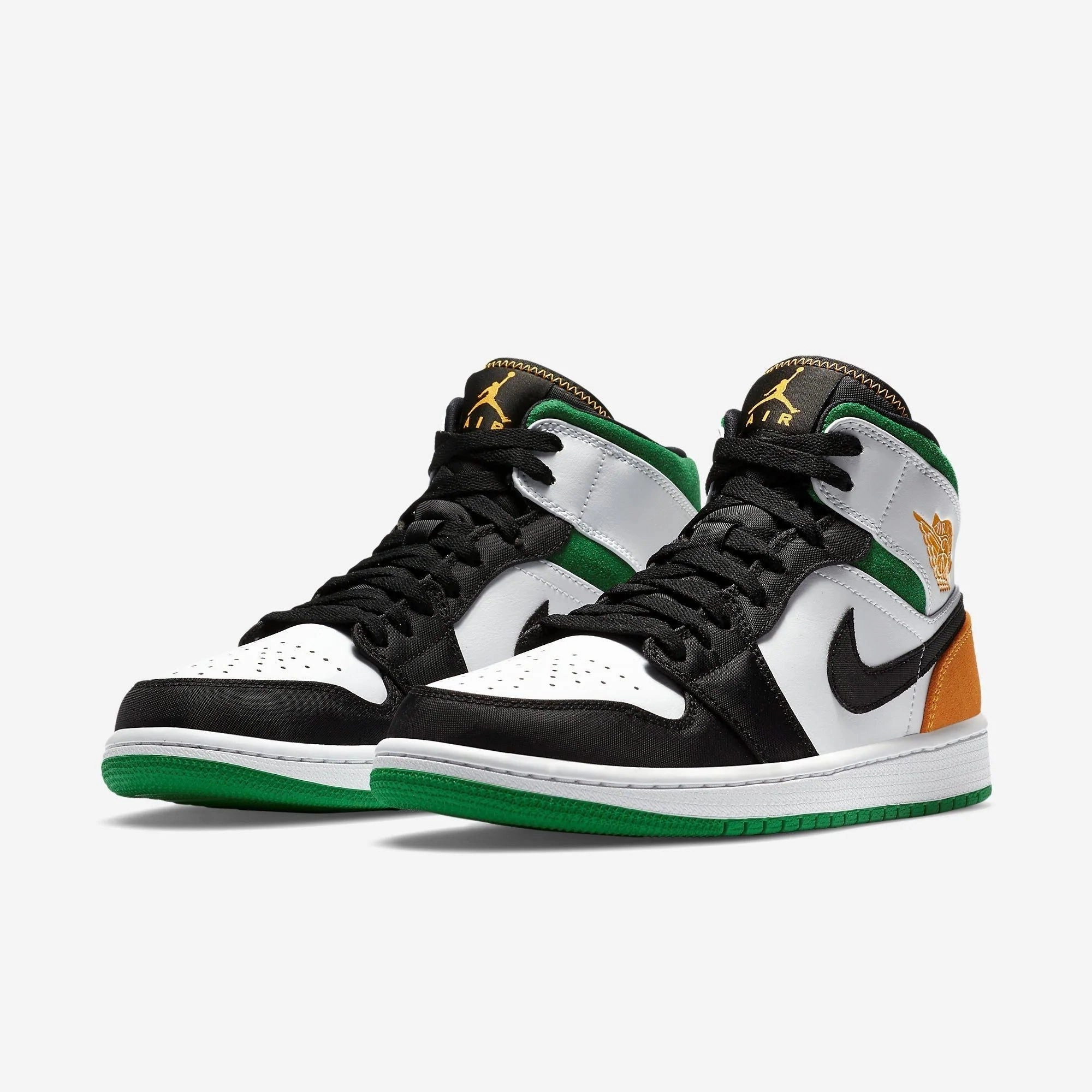 (Men's) Air Jordan 1 Mid SE 'Oakland' (2020) 852542-101 Air Jordan 1 Retro Court Sneakers