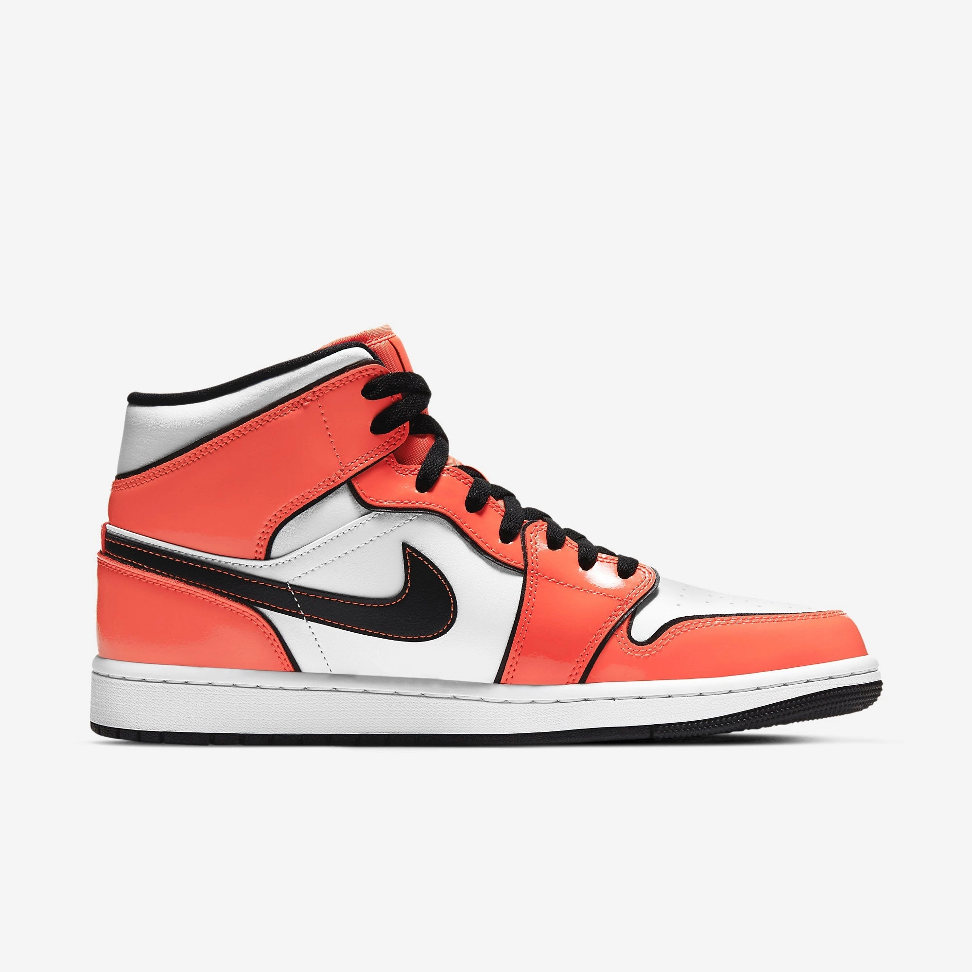 (Men's) Air Jordan 1 Mid SE 'Turf Orange' (2021) DD6834-802 Air Jordan 1 Signature Look Sneakers
