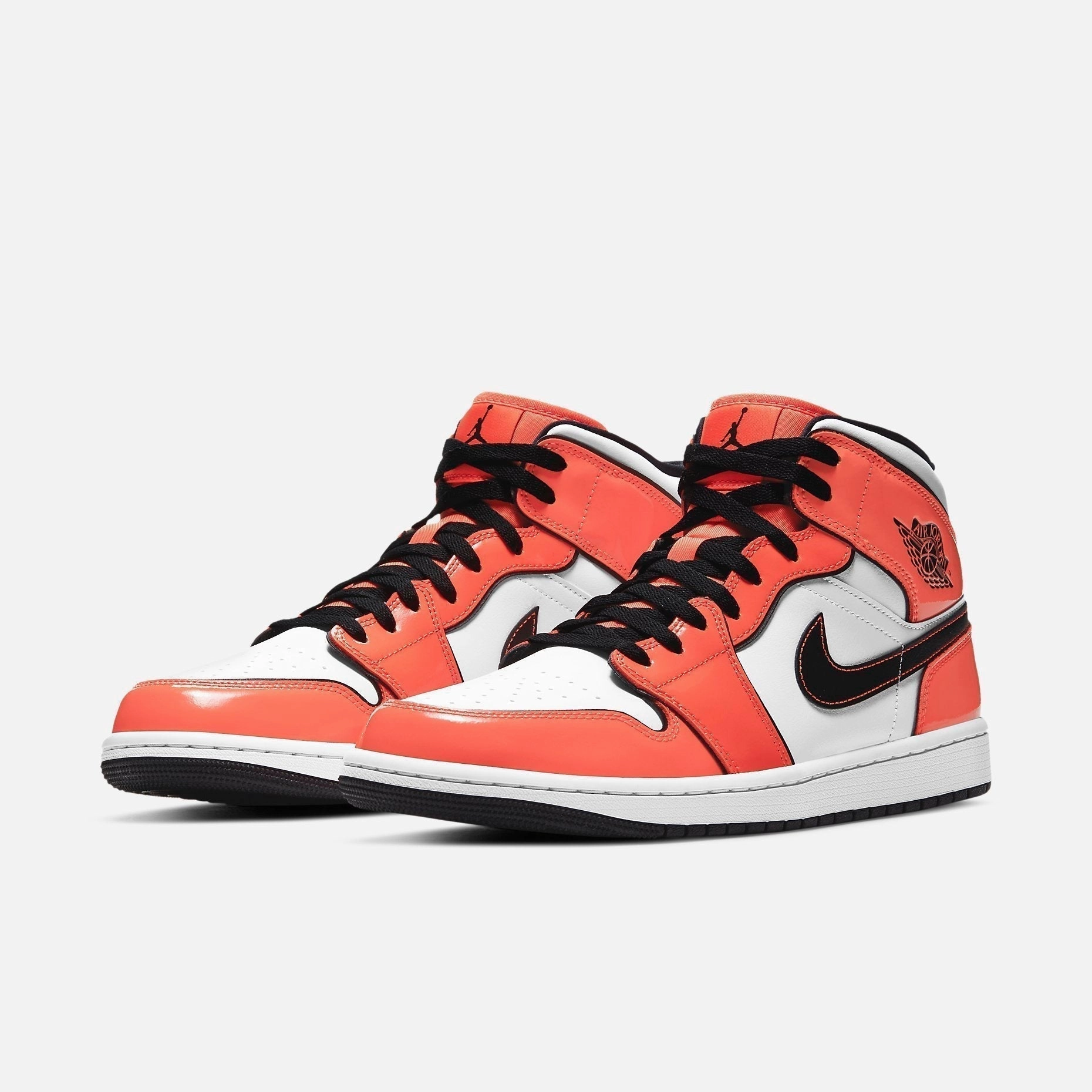 (Men's) Air Jordan 1 Mid SE 'Turf Orange' (2021) DD6834-802 Air Jordan 1 Signature Look Sneakers