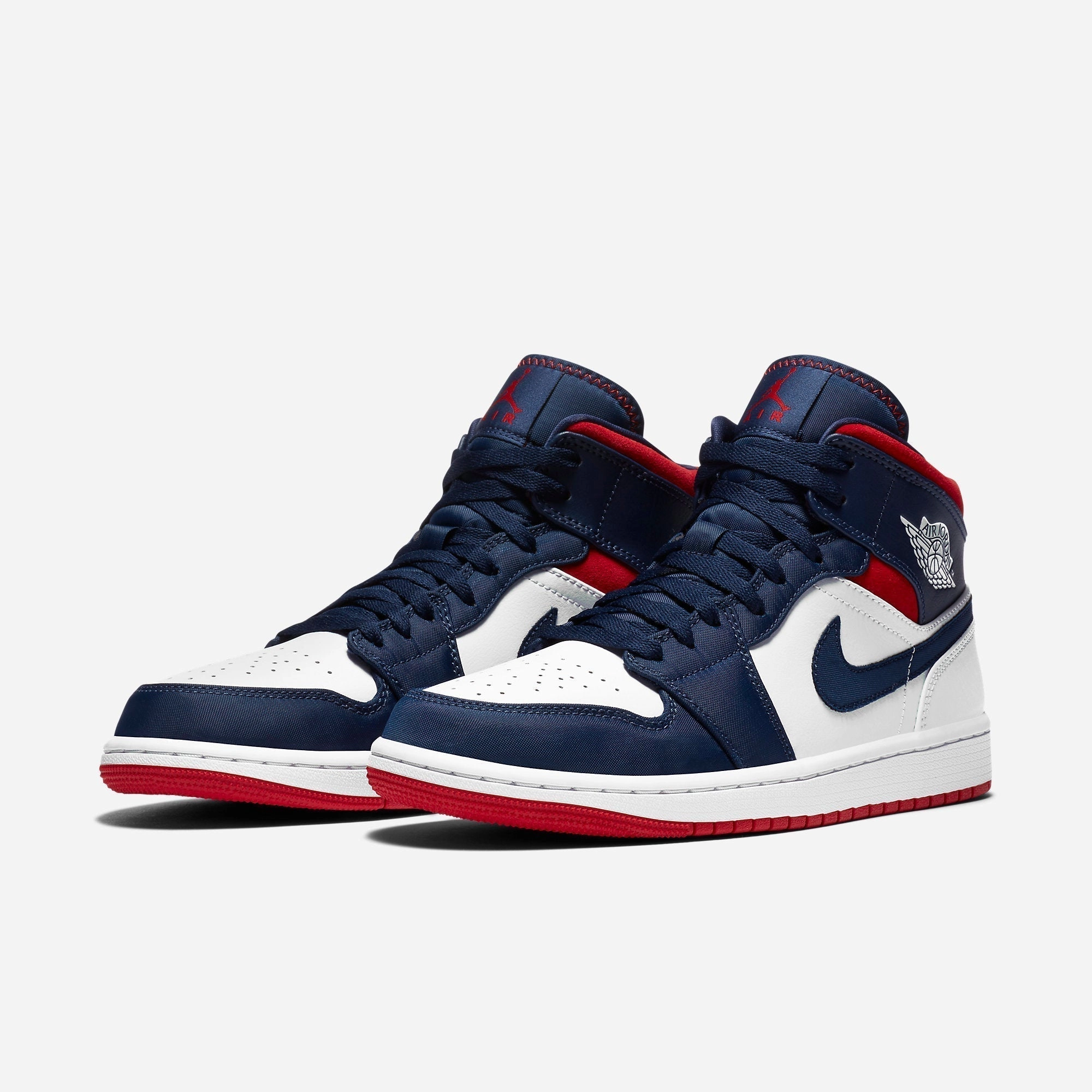(Men's) Air Jordan 1 Mid SE 'USA' (2020) 852542-104 Air Jordan 1 Retro Court Sneakers