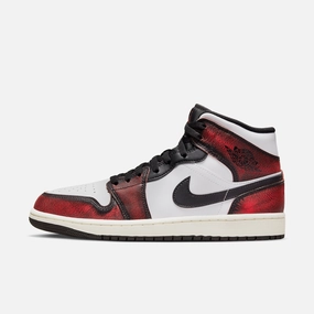 (Men's) Air Jordan 1 Mid SE 'Wear-Away Chicago' (2022) DV9565-006 Authentic Air Jordan 1 in premium leather