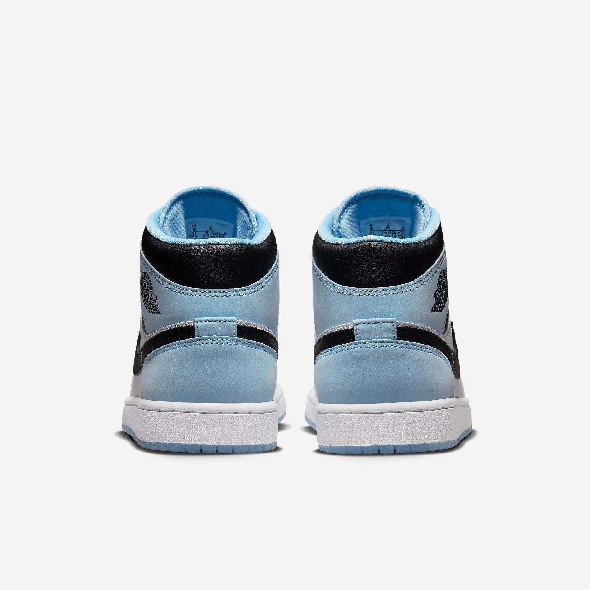 (Men's) Air Jordan 1 Mid SE 'White / Ice Blue' (2023) DV1308-104 Air Jordan 1 Timeless Heritage Shoes