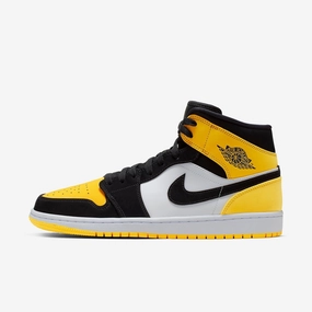 (Men's) Air Jordan 1 Mid SE 'Yellow Toe' (2019) 852542-071 Heritage Air Jordan 1 sneakers for men
