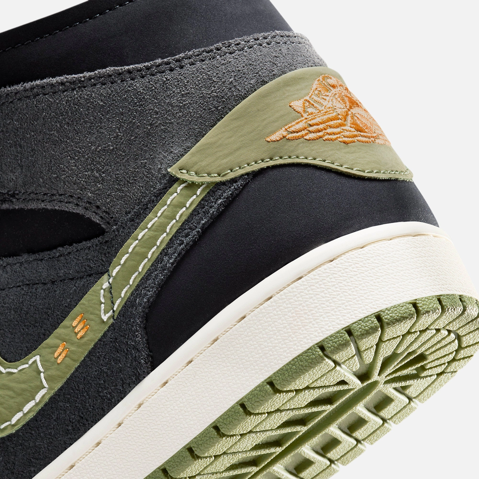 (Men's) Air Jordan 1 Mid SE Craft 'Anthracite / Light Olive' (2023) FD6817-003 Air Jordan 1 Original Colorway Shoes