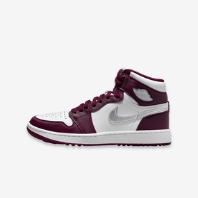 (Men's) Air Jordan 1 Retro High Golf 'Bordeaux' (2023) DQ0660-103 Iconic Air Jordan 1 shoes with bold accents