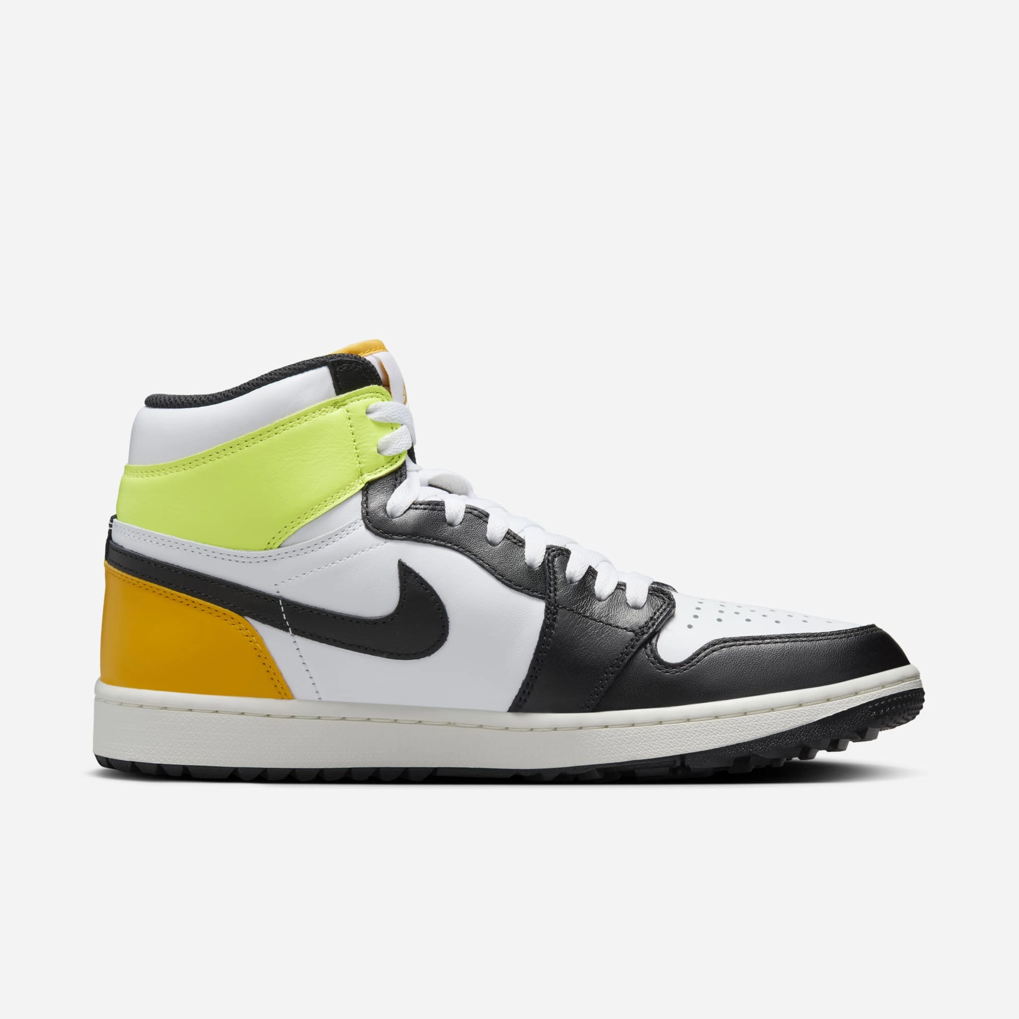 (Men's) Air Jordan 1 Retro High Golf 'Volt Gold' (2024) DQ0660-105 Air Jordan 1 Original Colorway Shoes