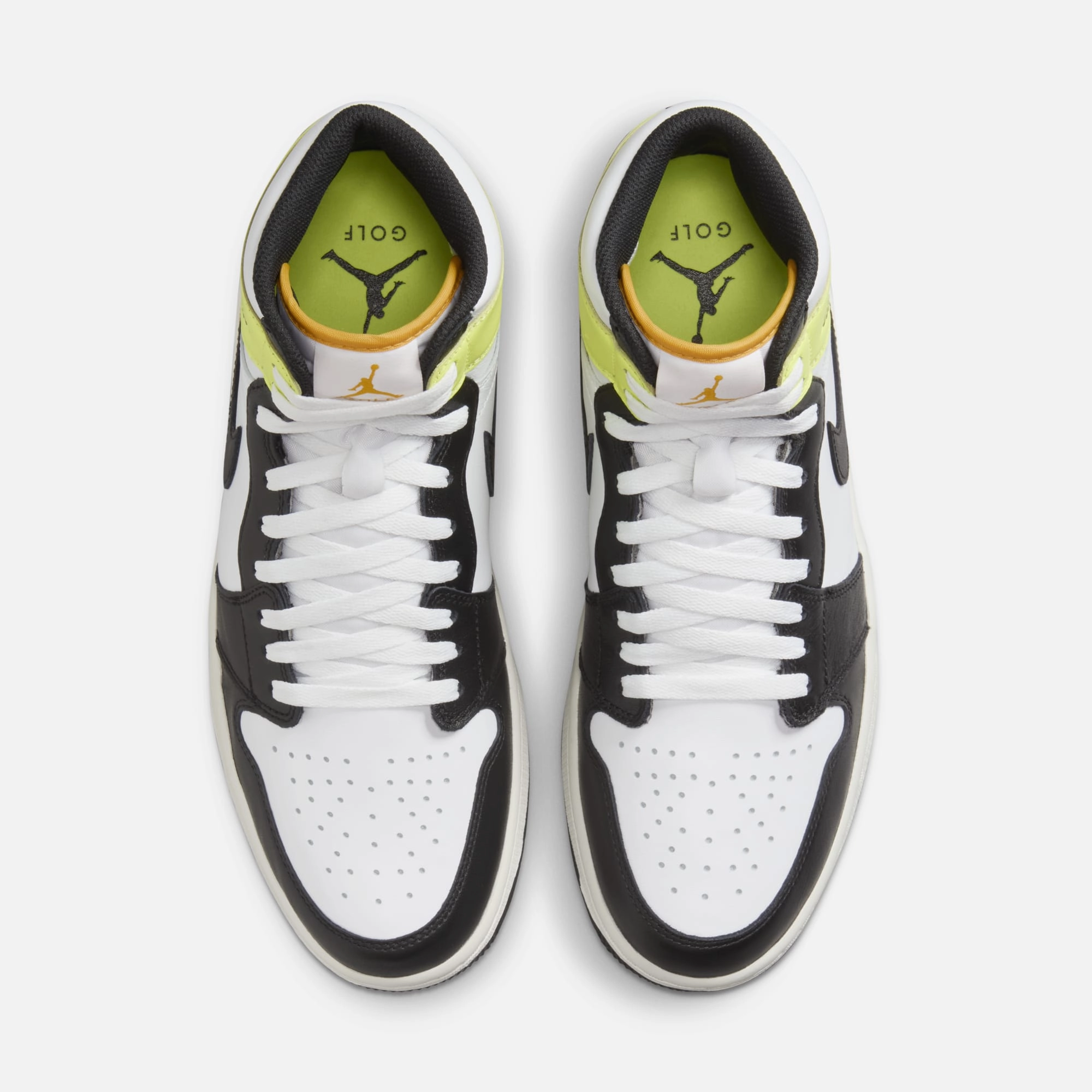 (Men's) Air Jordan 1 Retro High Golf 'Volt Gold' (2024) DQ0660-105 Air Jordan 1 Original Colorway Shoes