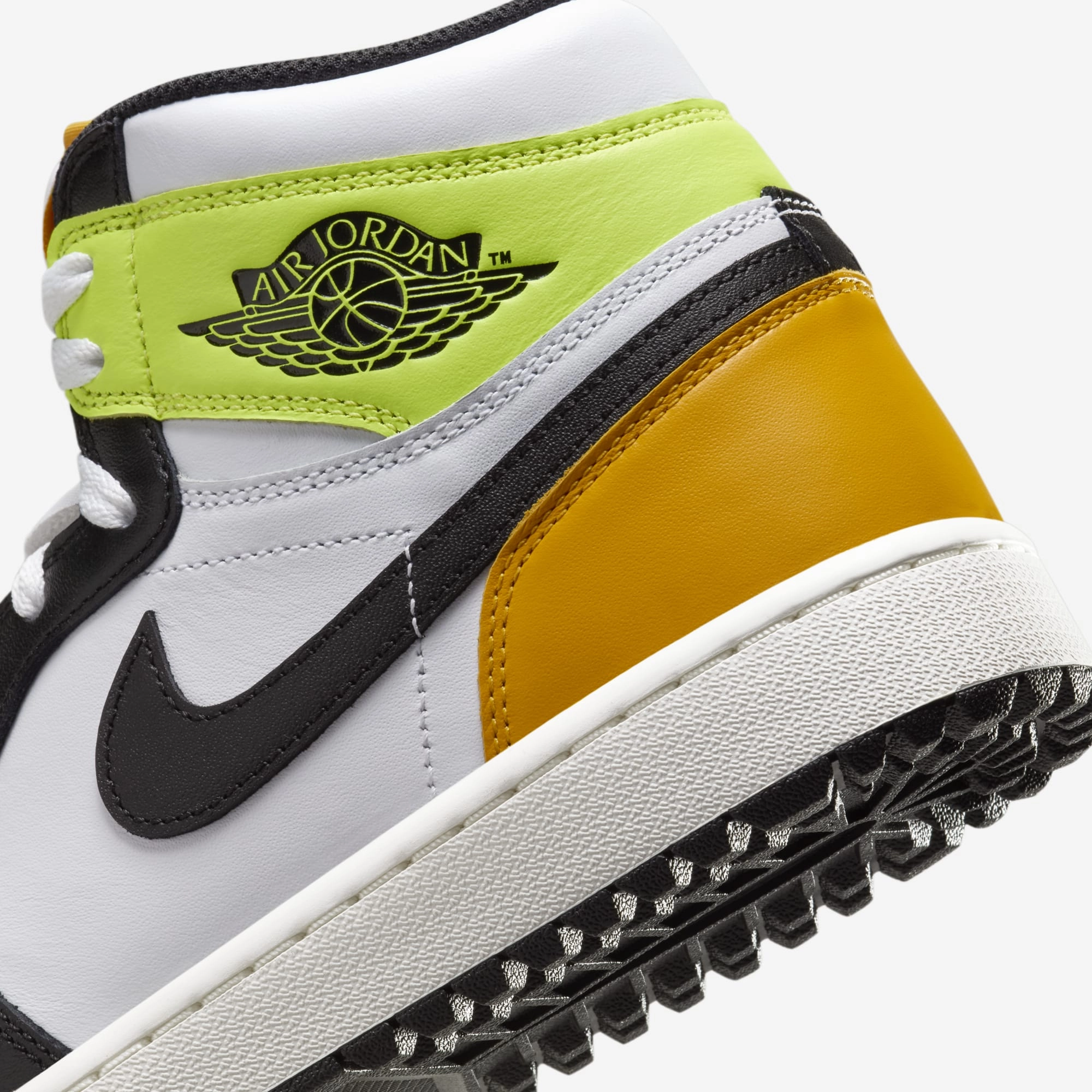 (Men's) Air Jordan 1 Retro High Golf 'Volt Gold' (2024) DQ0660-105 Air Jordan 1 Original Colorway Shoes